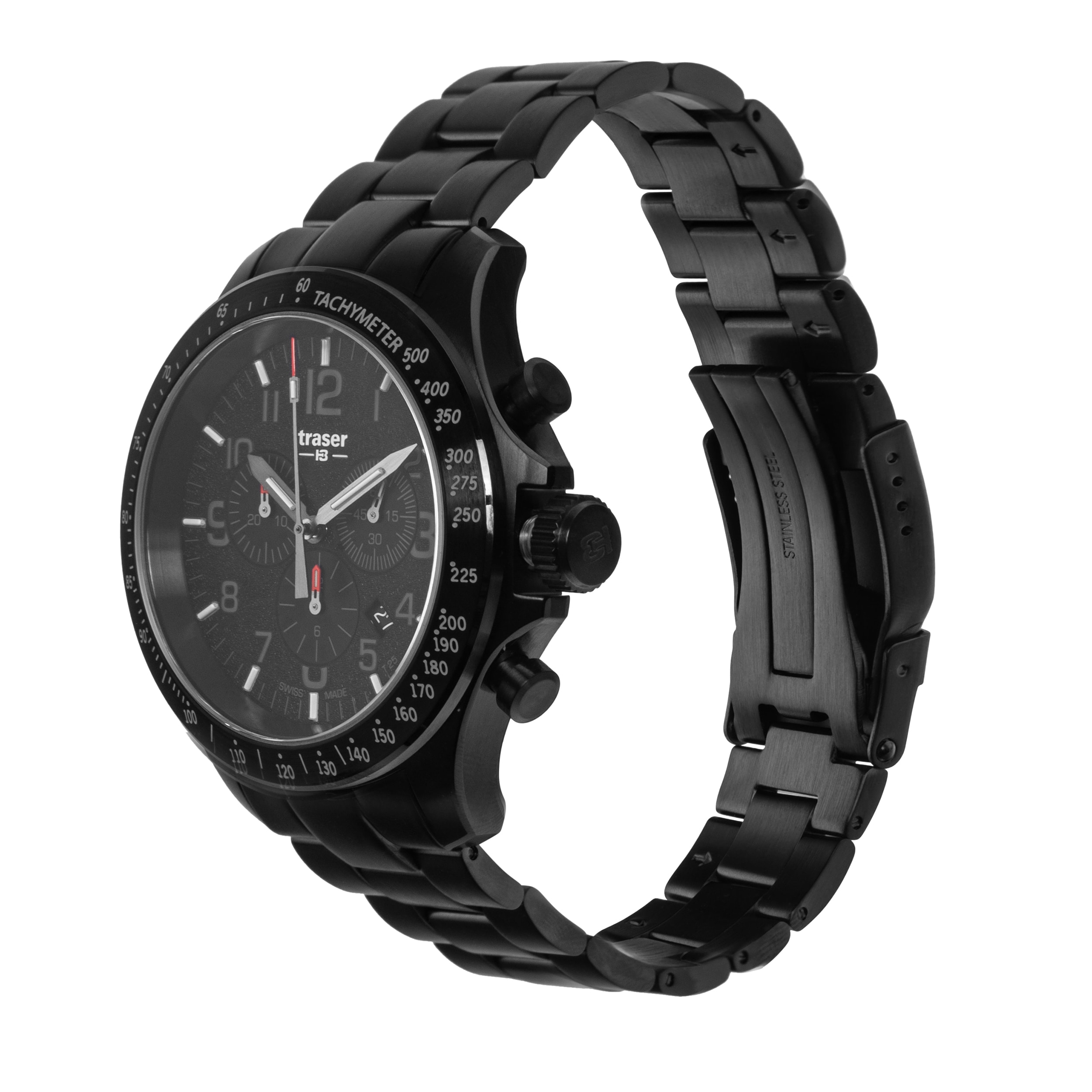 Traser P67 Officer Pro Chronograph SS óra - Black