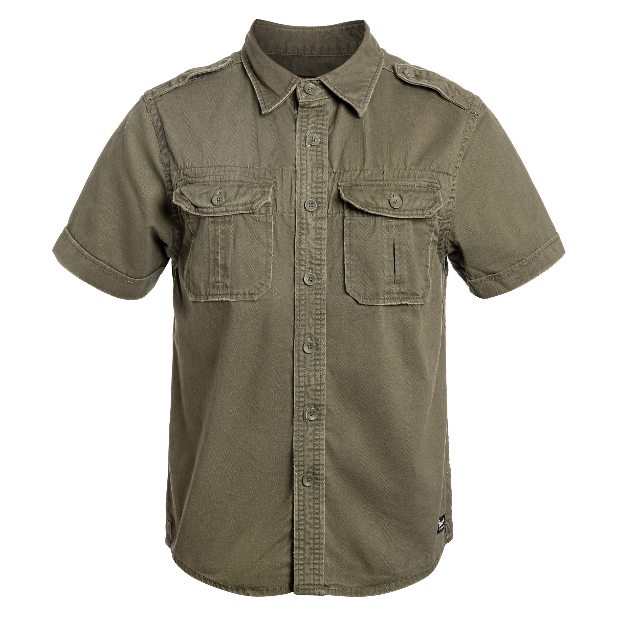 Brandit Vintage rövid ujjú ing - olajzöld