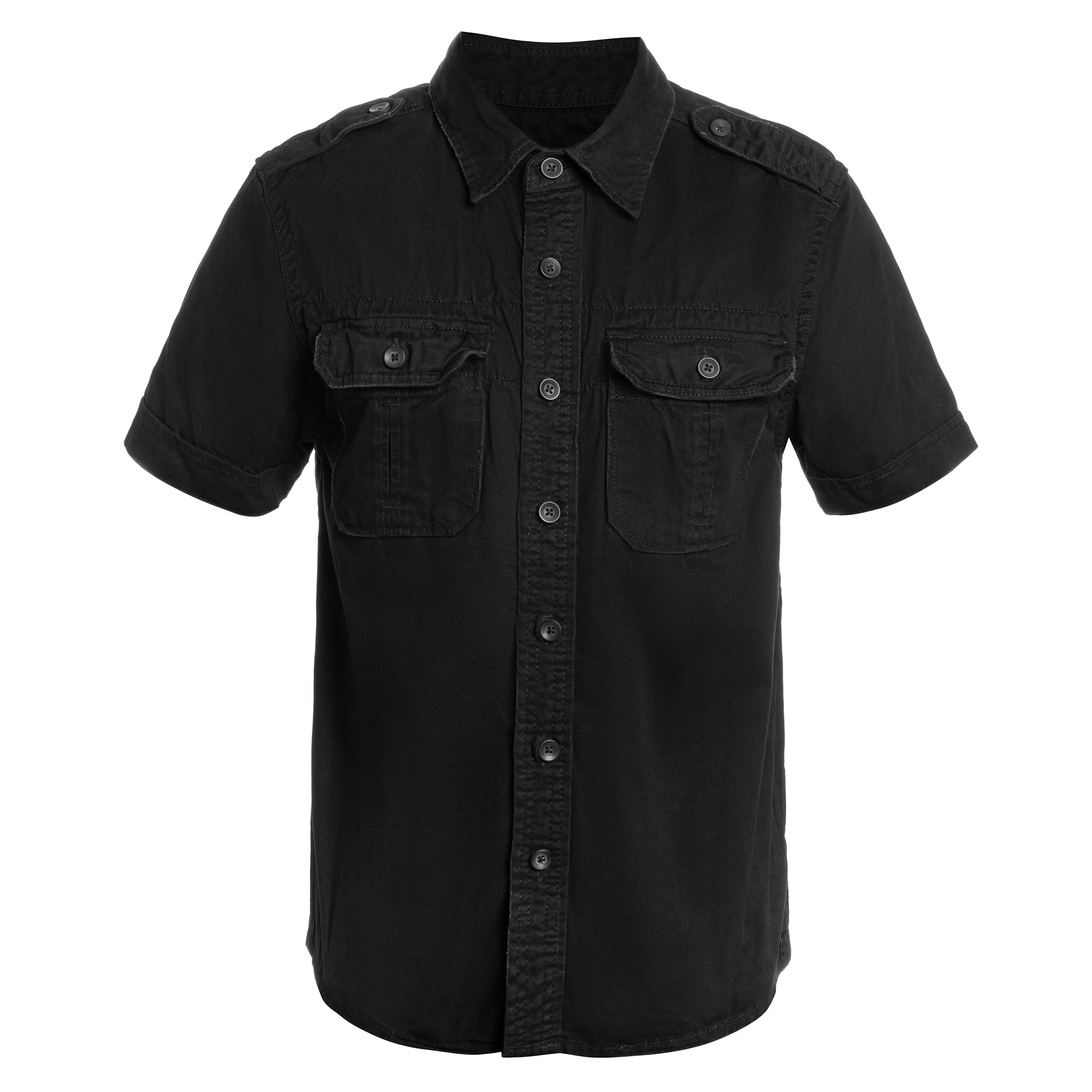 Brandit Vintage rövid ujjú ing - fekete