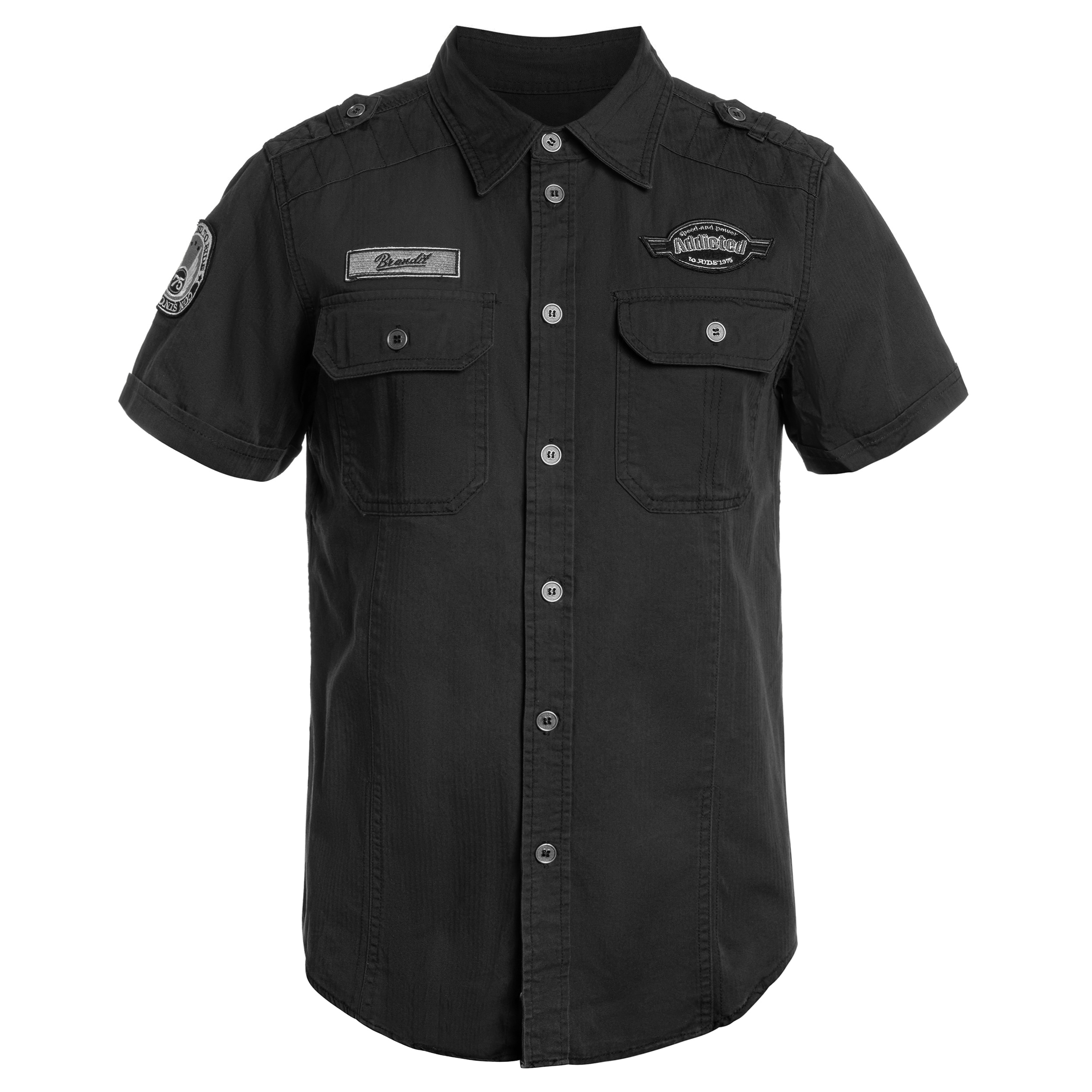 Brandit Luis Vintage Short Sleeve ing - Black