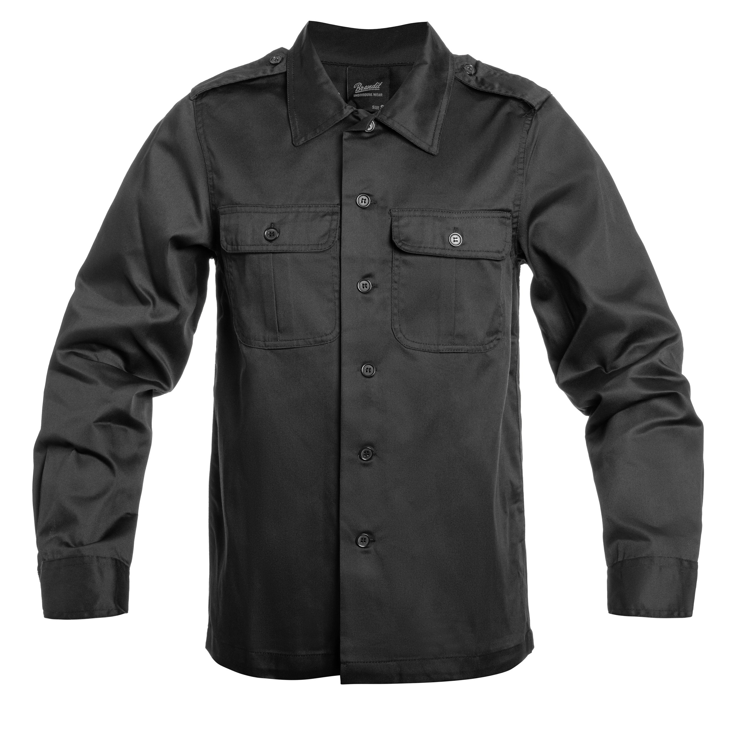 Brandit US Hemd hosszú ujjú ing - Fekete