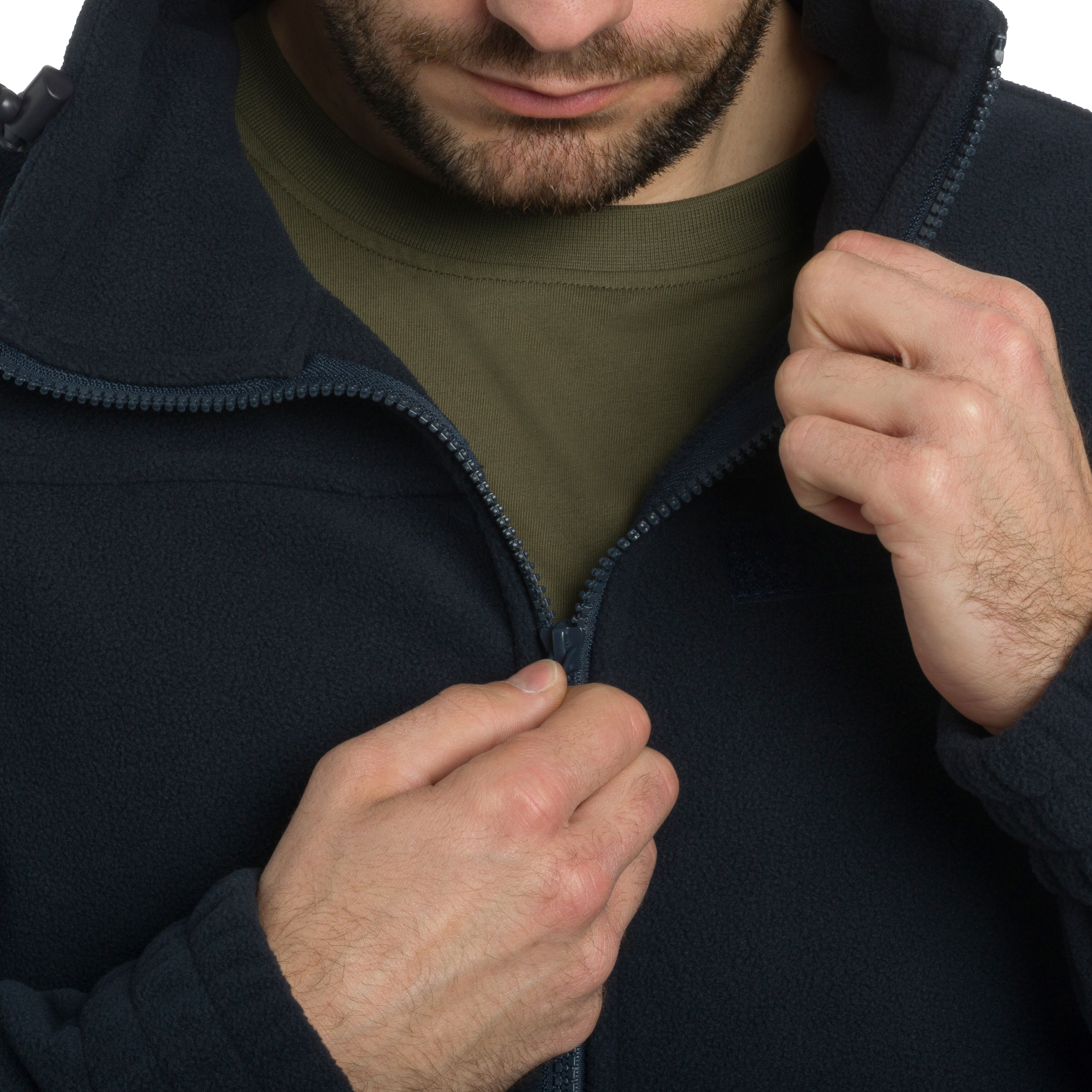 Brandit Fleecejacket Combat polár pulóver - Navy