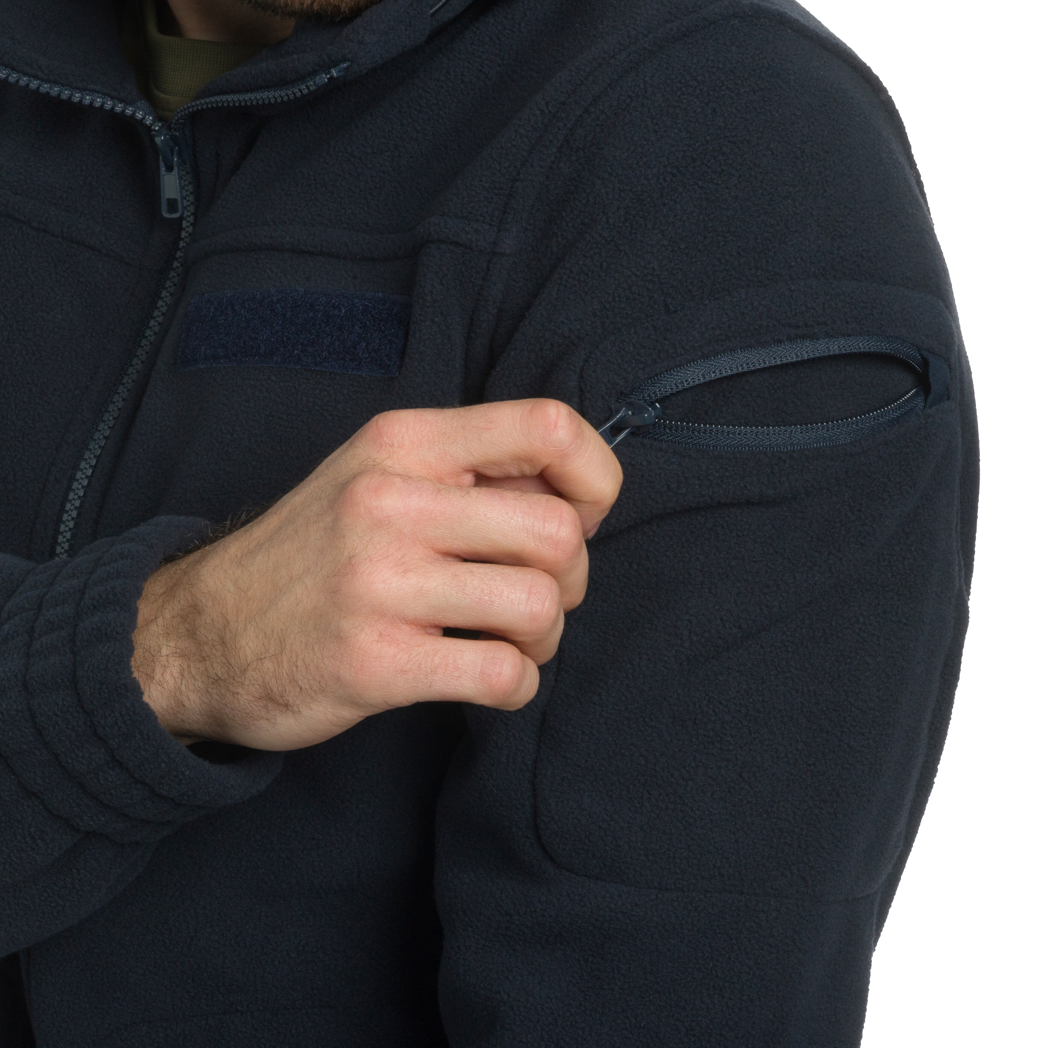 Brandit Fleecejacket Combat polár pulóver - Navy