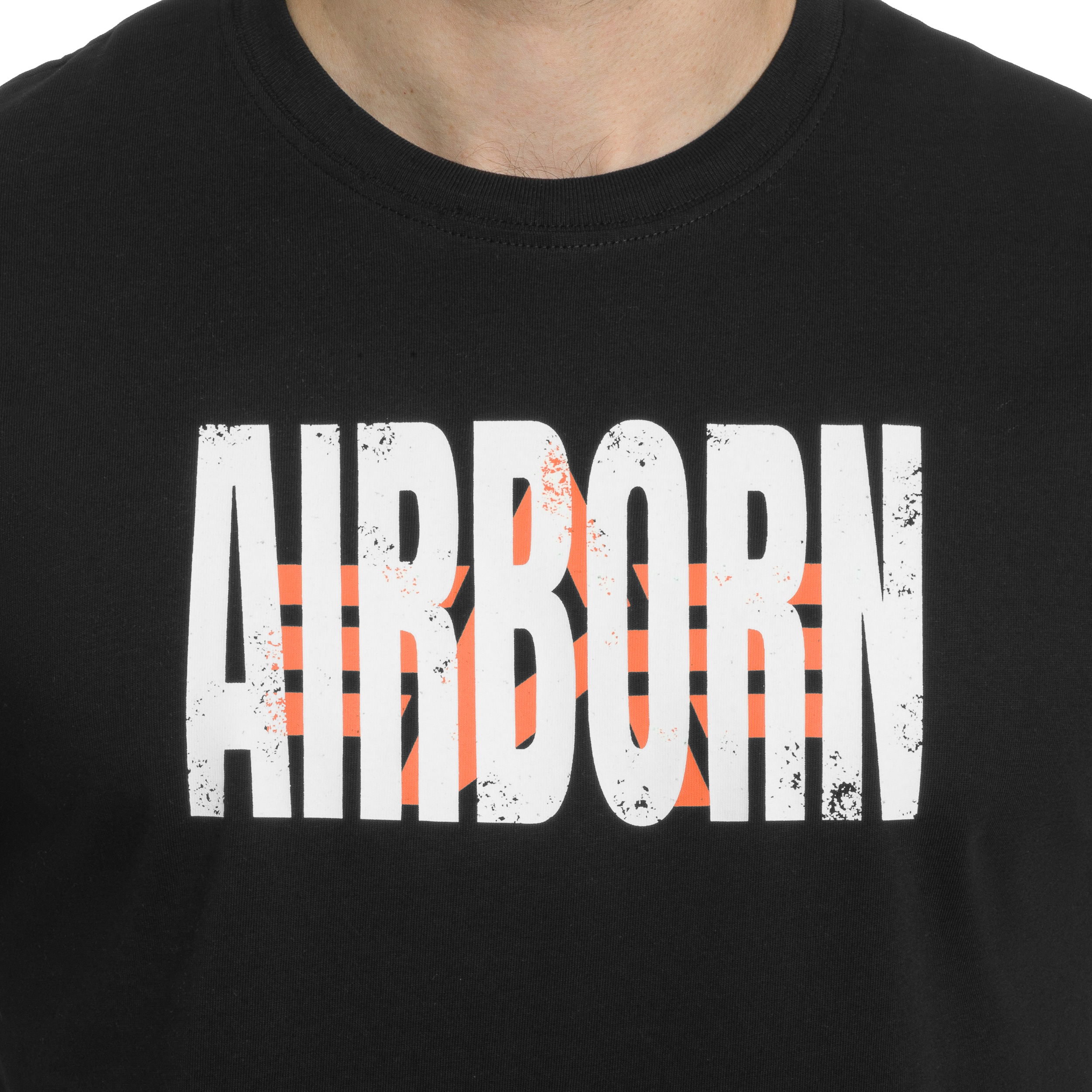 Alpha Industries Logo Airborn póló - Fekete