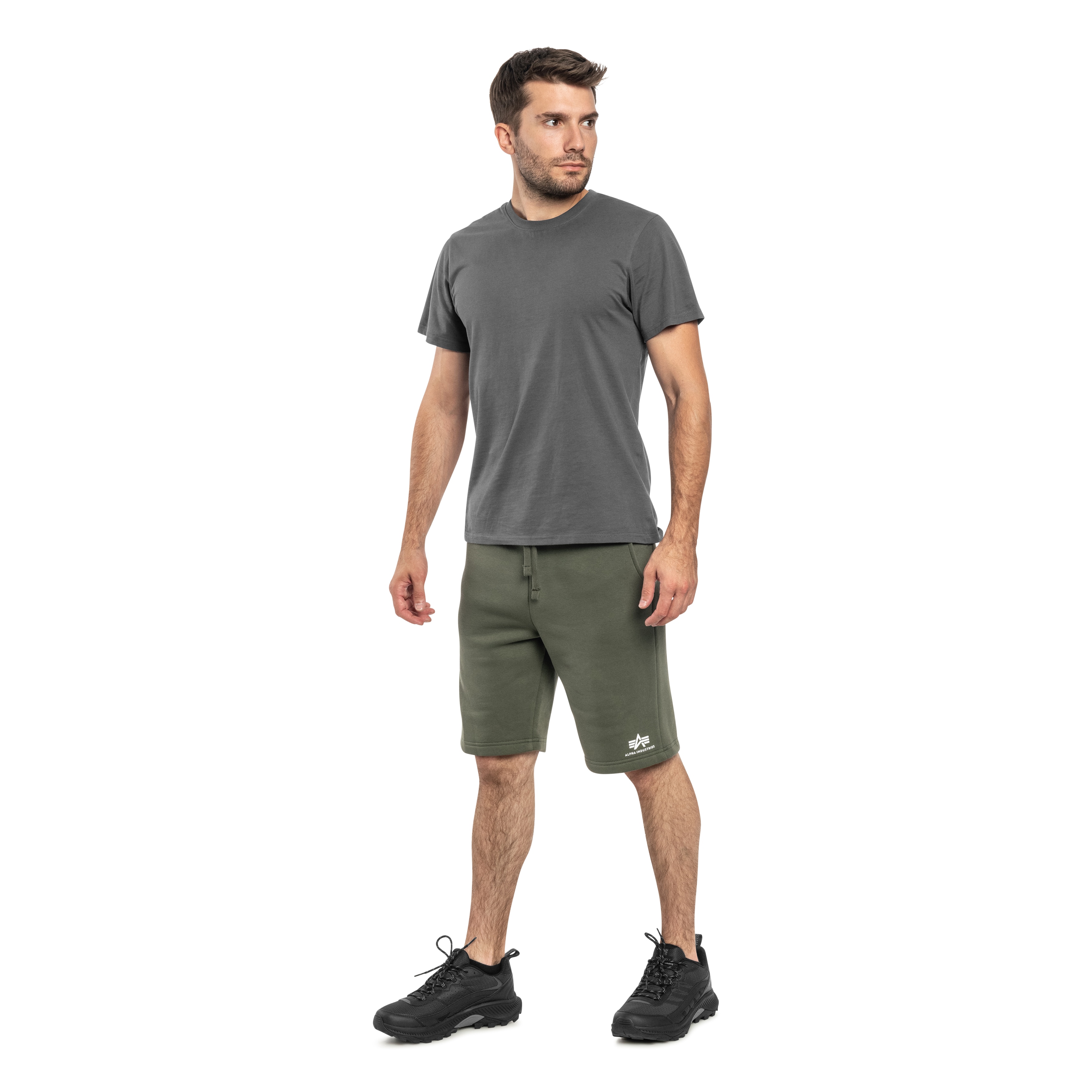 Alpha Industries Basic Small Logo II Short rövidnadrág - Dark Olive