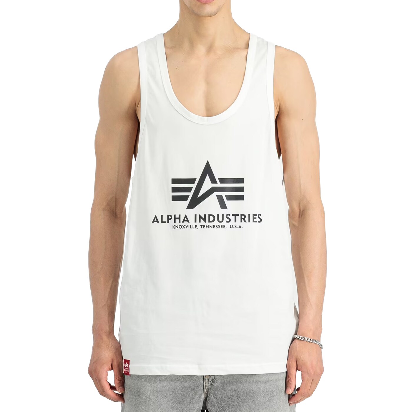 Alpha Industries Basic BB Big Logo Tank Top - fehér