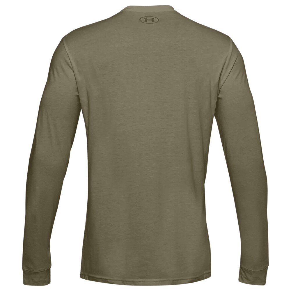 Under Armour Left Chest Long Sleeve termoaktív póló - Marine OD Green/Field Khaki