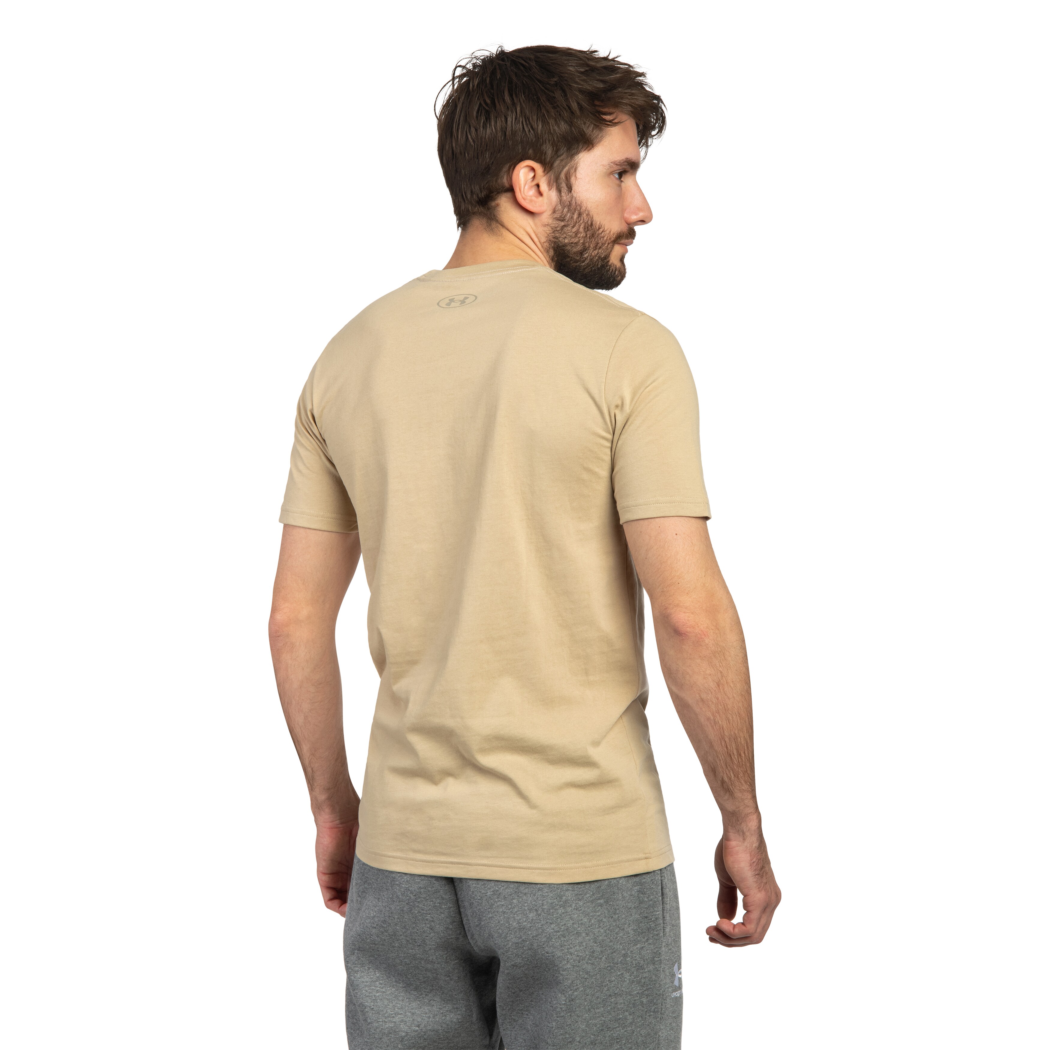 Under Armour UA ABC Camo Boxed Logo T-shirt póló - Field Khaki/Timberwolf Taupe