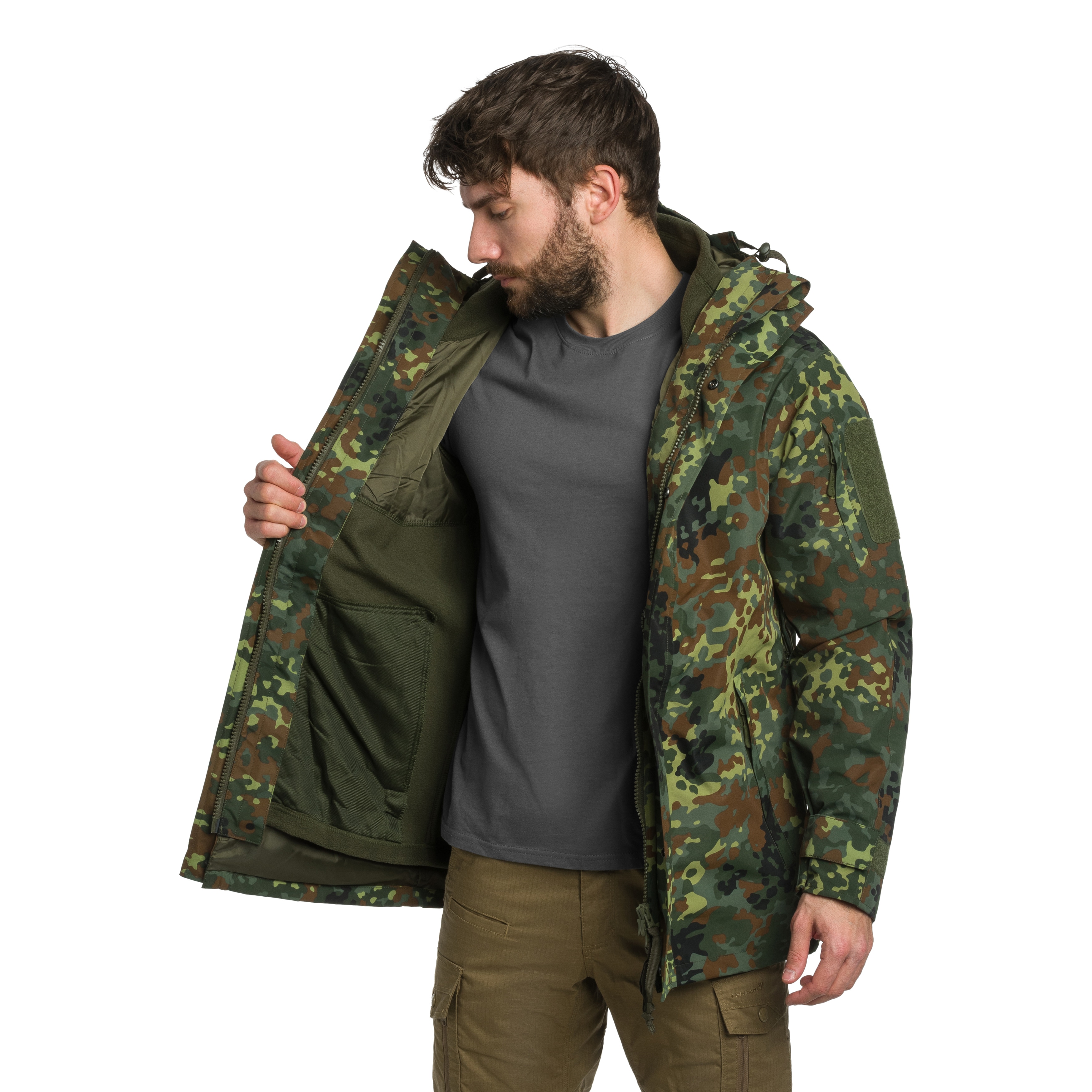 Mil-Tec ECWCS Wet Weather Gen.II kabát béléssel - Flecktarn
