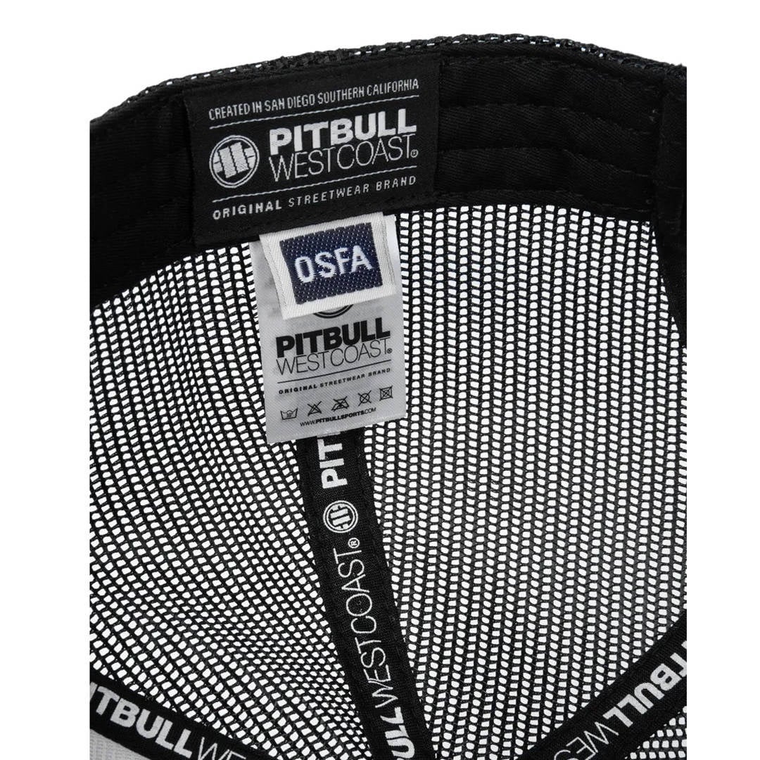 Pitbull Snapback Trucker Blood Dog baseball sapka - Black