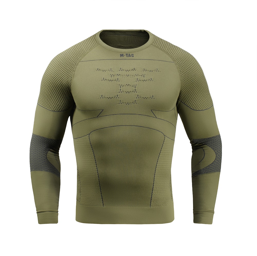 M-Tac Long Sleeve termoaktív póló - Ranger Green/Dark Grey