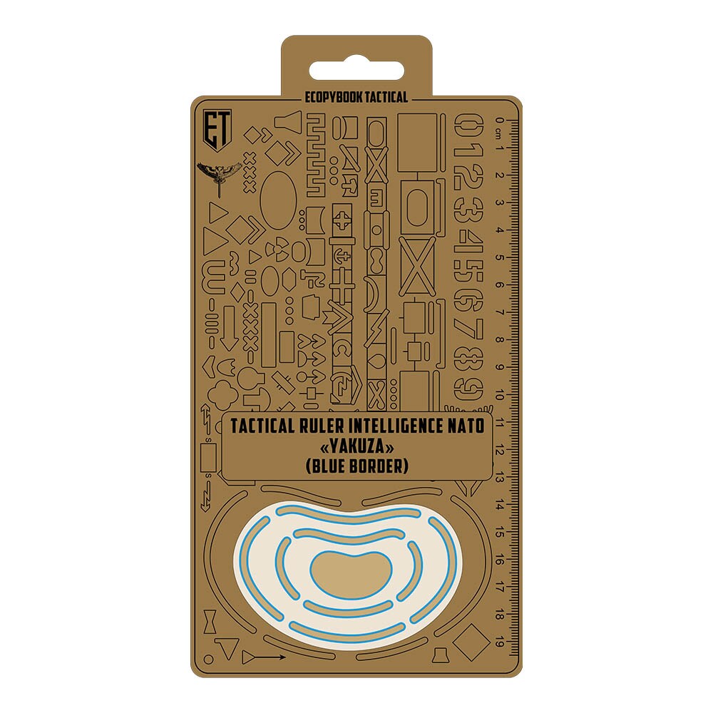 M-Tac Ecopybook Tactical Ruler Of An Intelligence Agent UA vonalzó - Blue