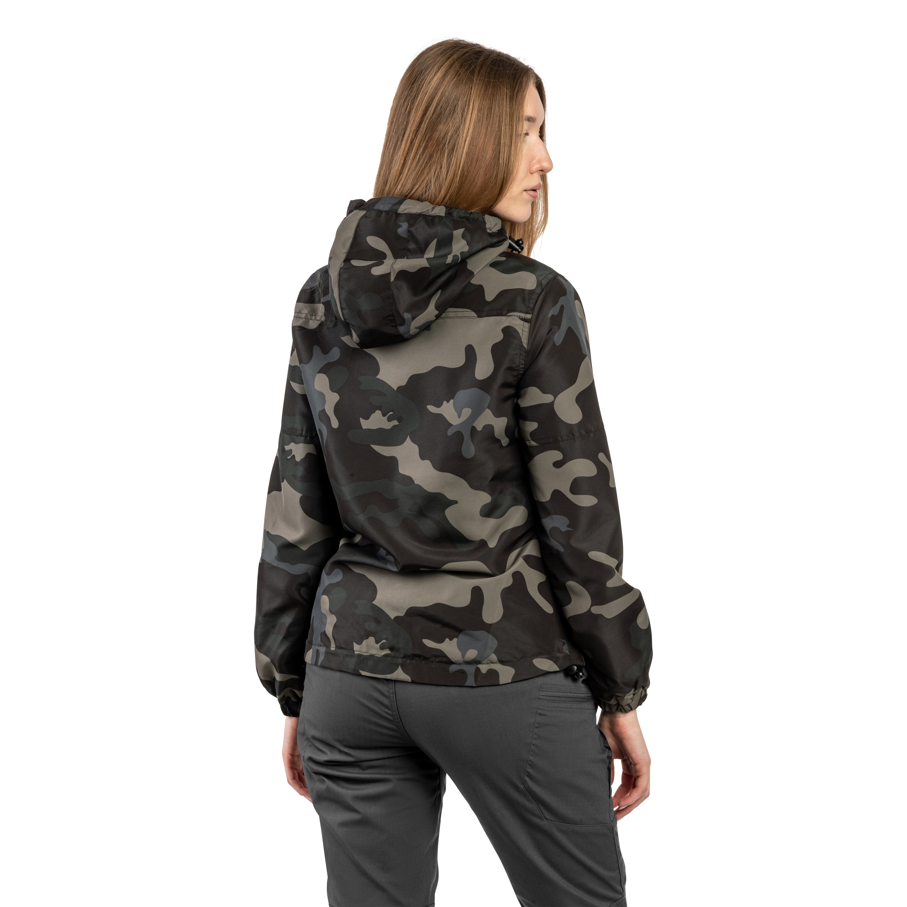 Brandit Summer Windbreaker Frontzip női kabát - Dark Camo