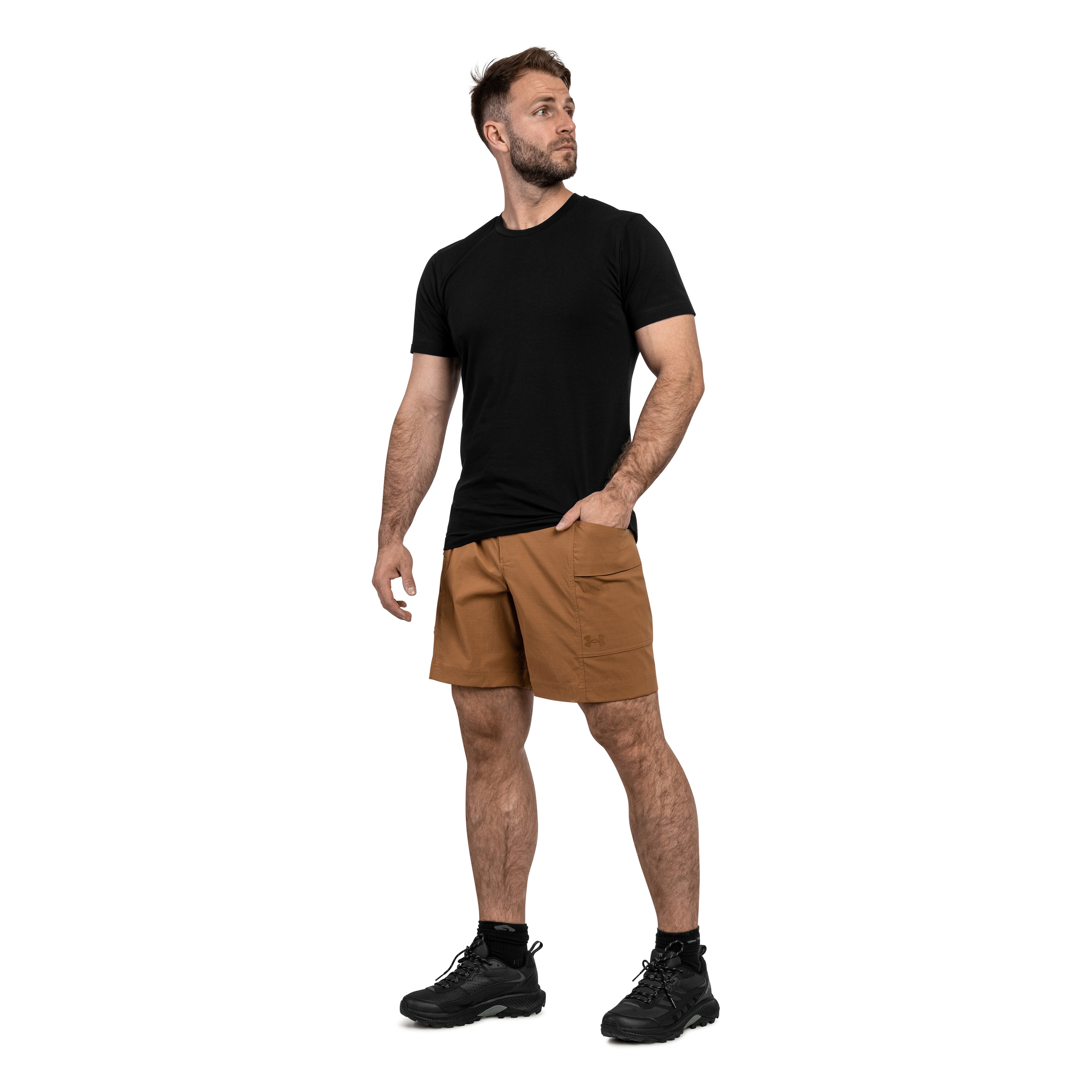 Under Armour Explor Hike rövidnadrág - Tundra/Black