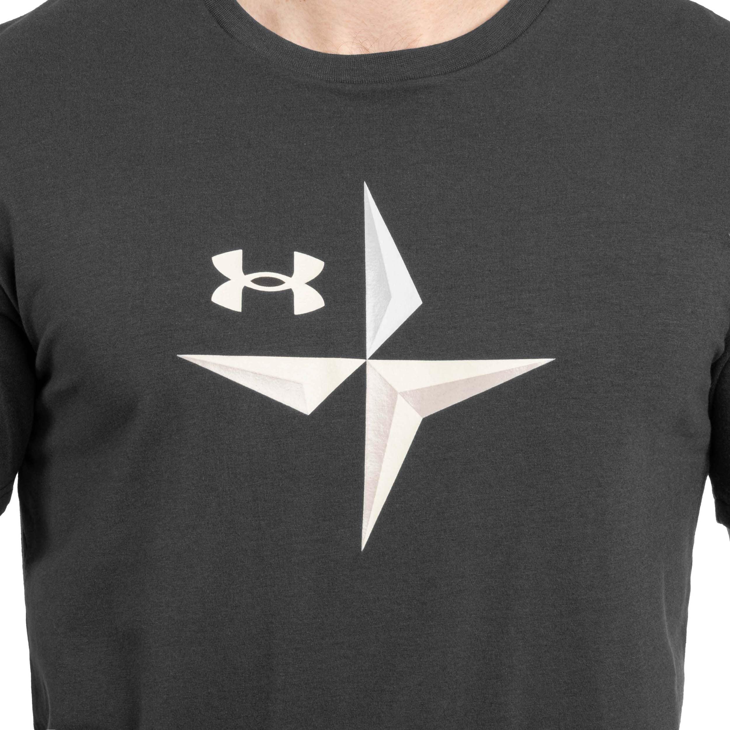 Under Armour Explor Graphic T-shirt póló - Anthracite/Summit White