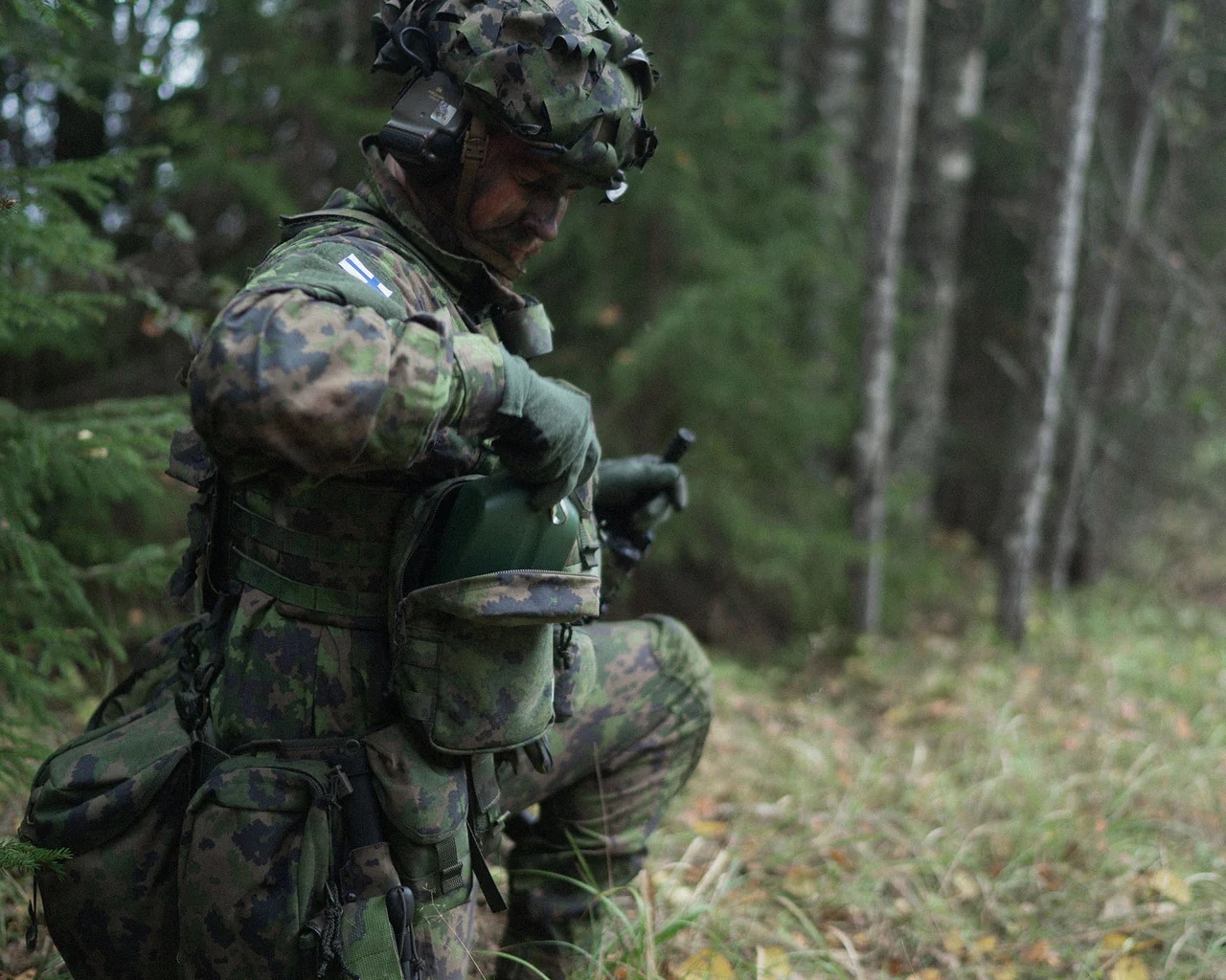 Savotta Zipped GP Pouch 3x4 tárolózseb - M05 Woodland
