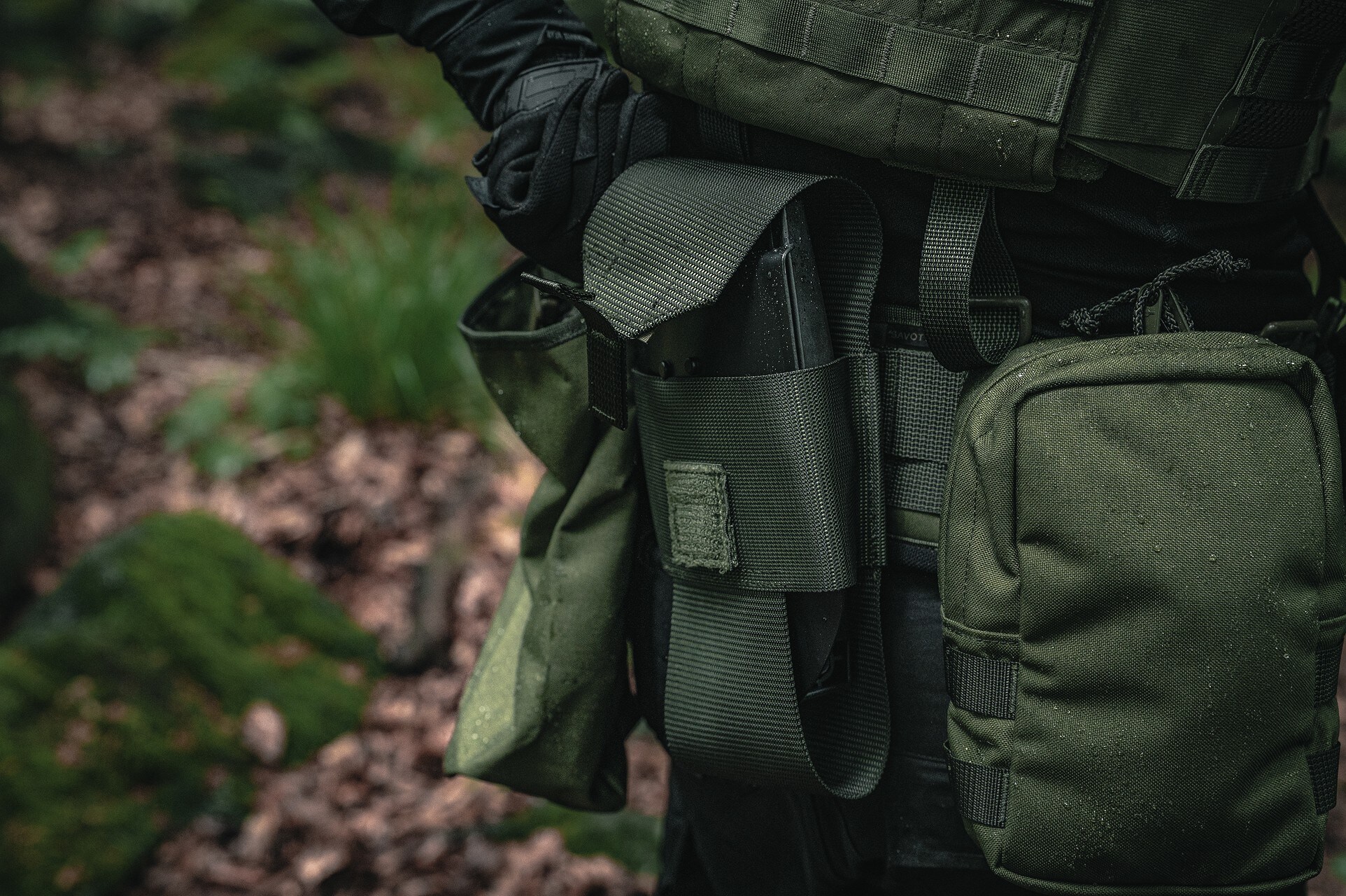 Savotta Trifold E-Tool Pouch tok - Green