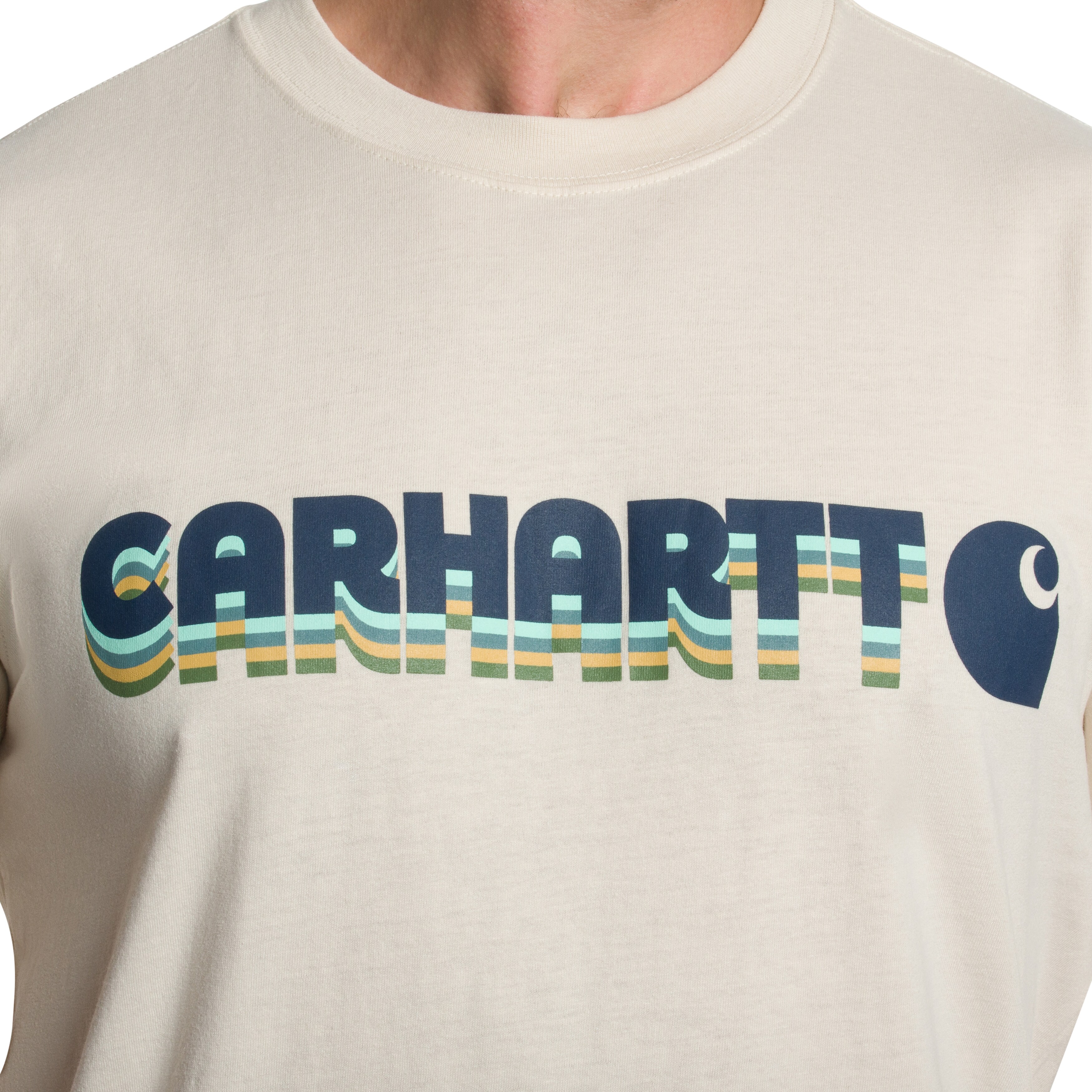 Carhartt Irvine Layered póló - Oat Milk