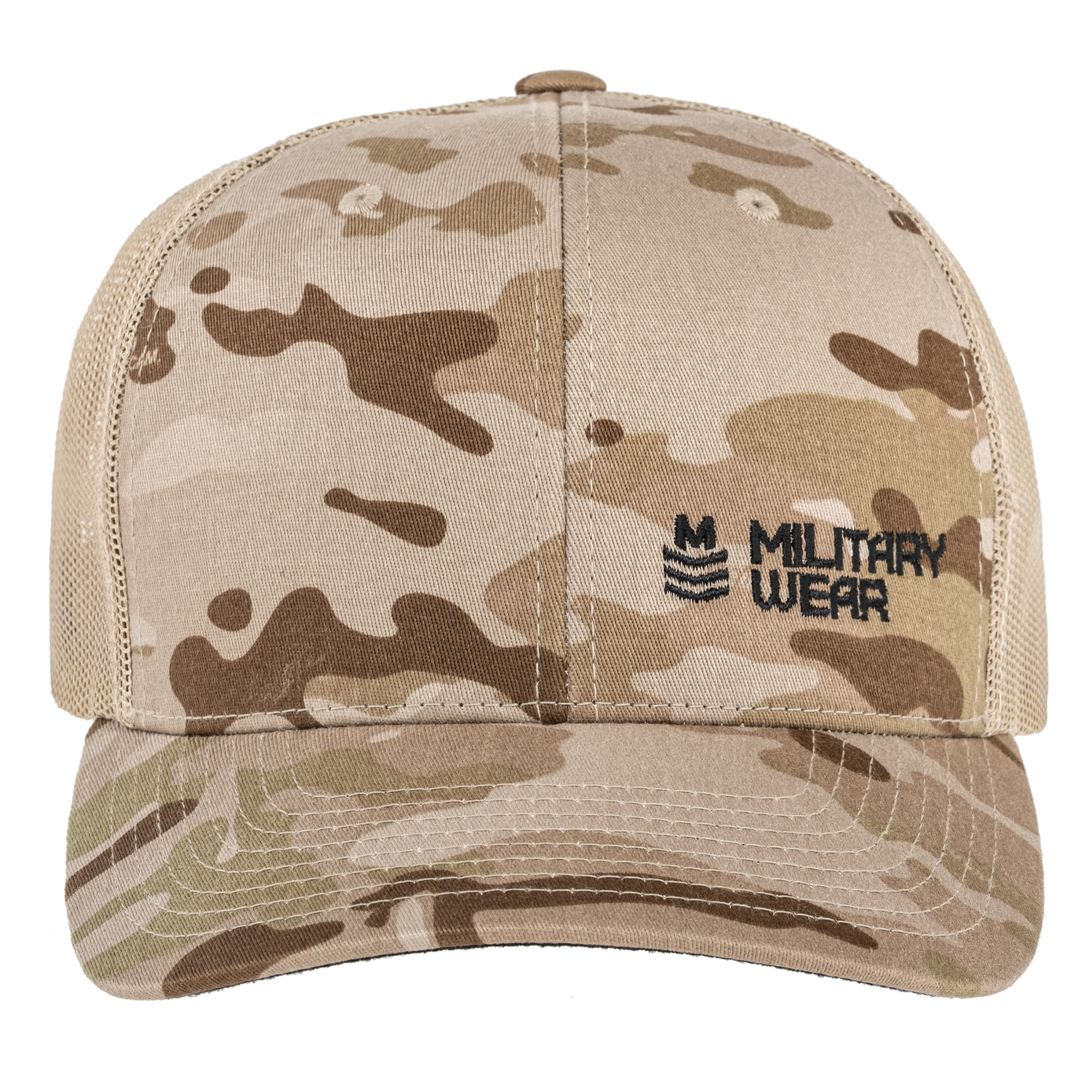 Military Wear Haft Retro Trucker baseball sapka - MultiCam Arid/Tan