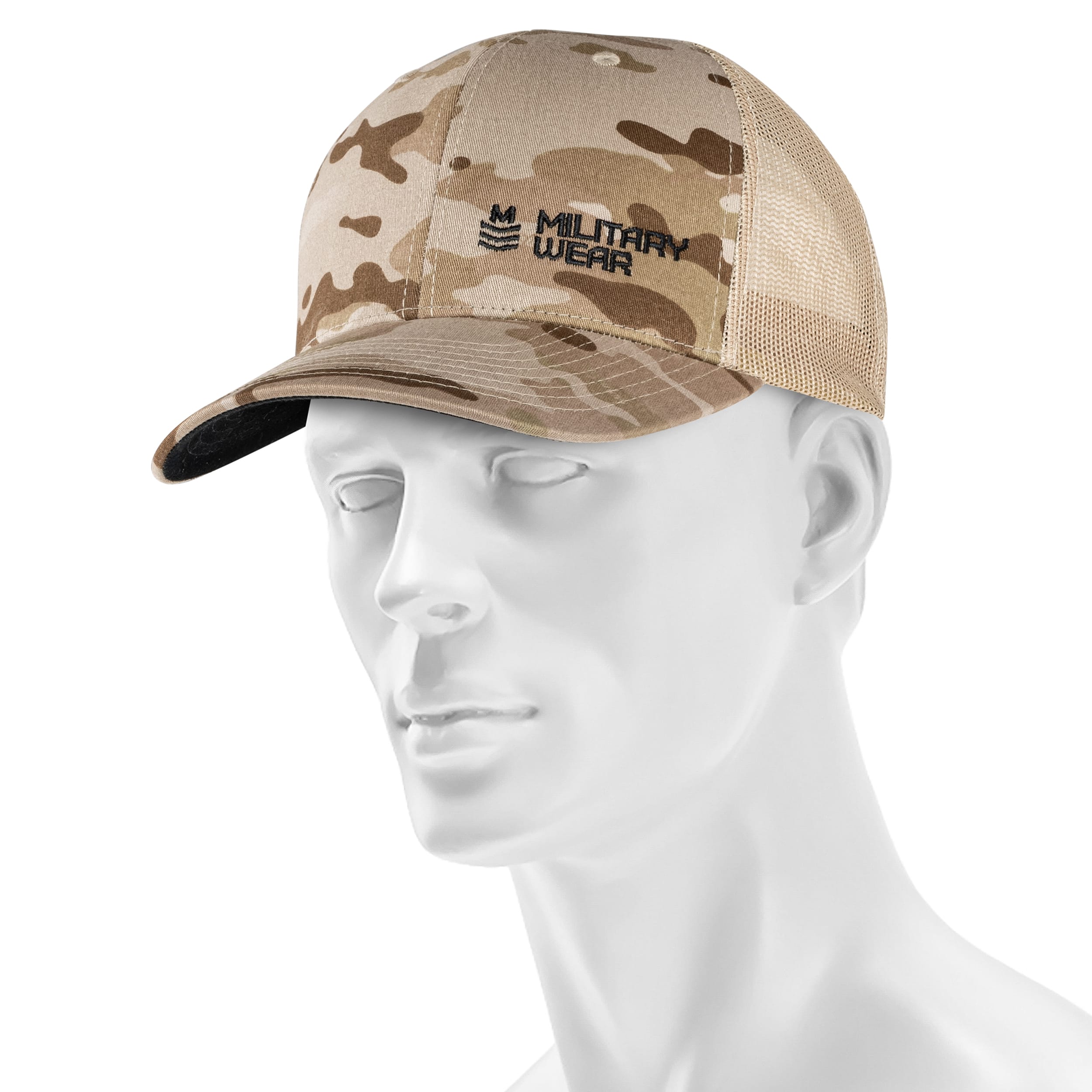 Military Wear Haft Retro Trucker baseball sapka - MultiCam Arid/Tan