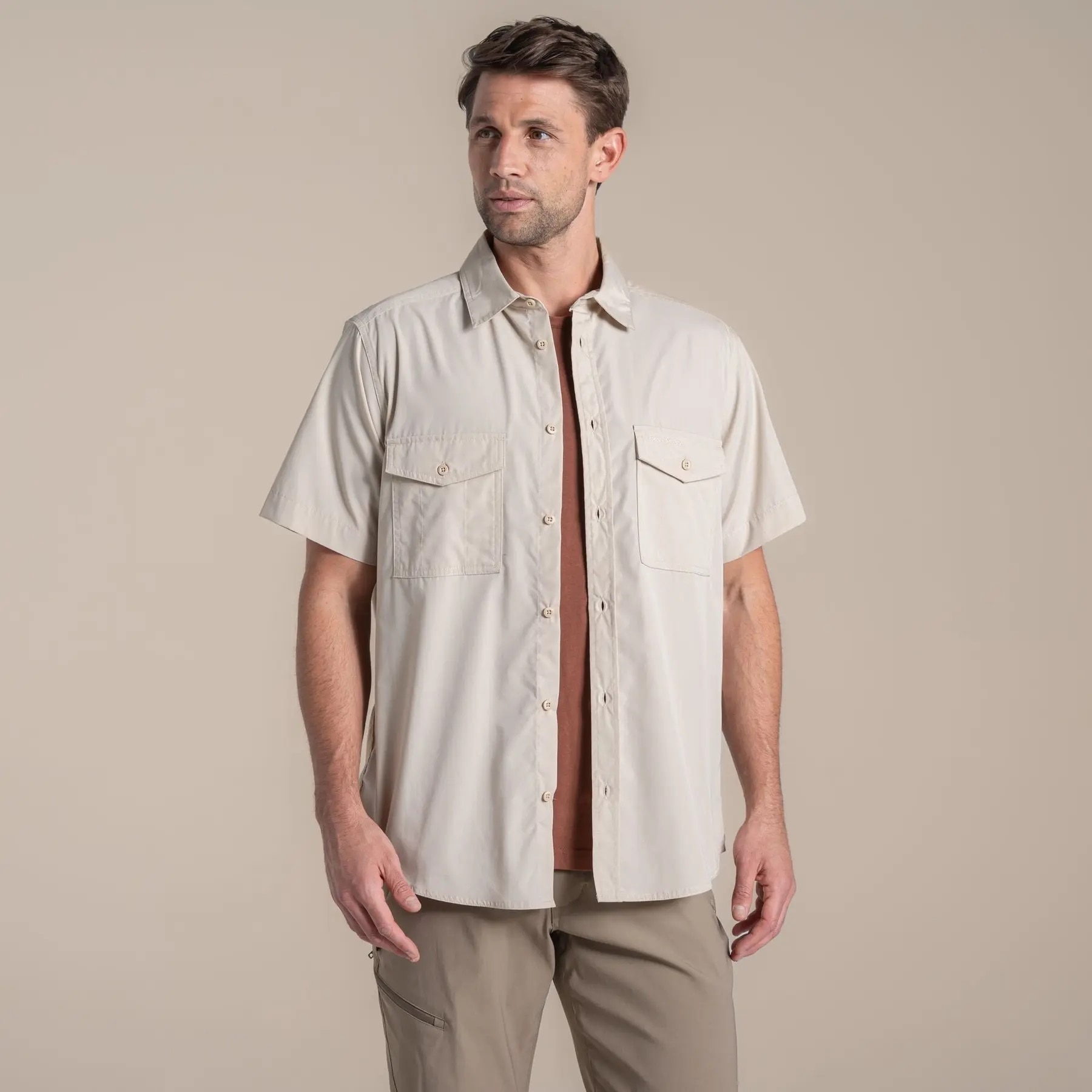 Craghoppers Kiwi II Short Sleeved ing - Oatmeal
