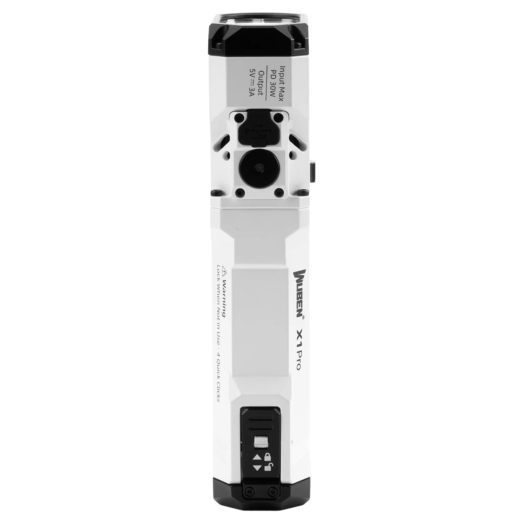 Wuben X1 Pro White zseblámpa powerbank funkcióval – 12 300 lumen