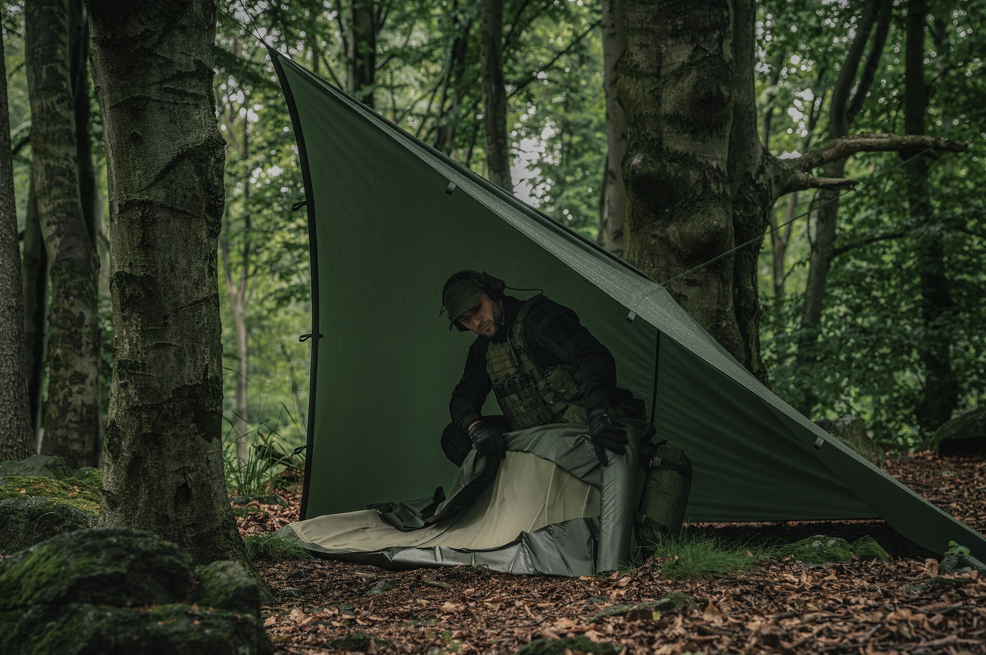 Savotta Laavu Tarp kempingponyva - Green