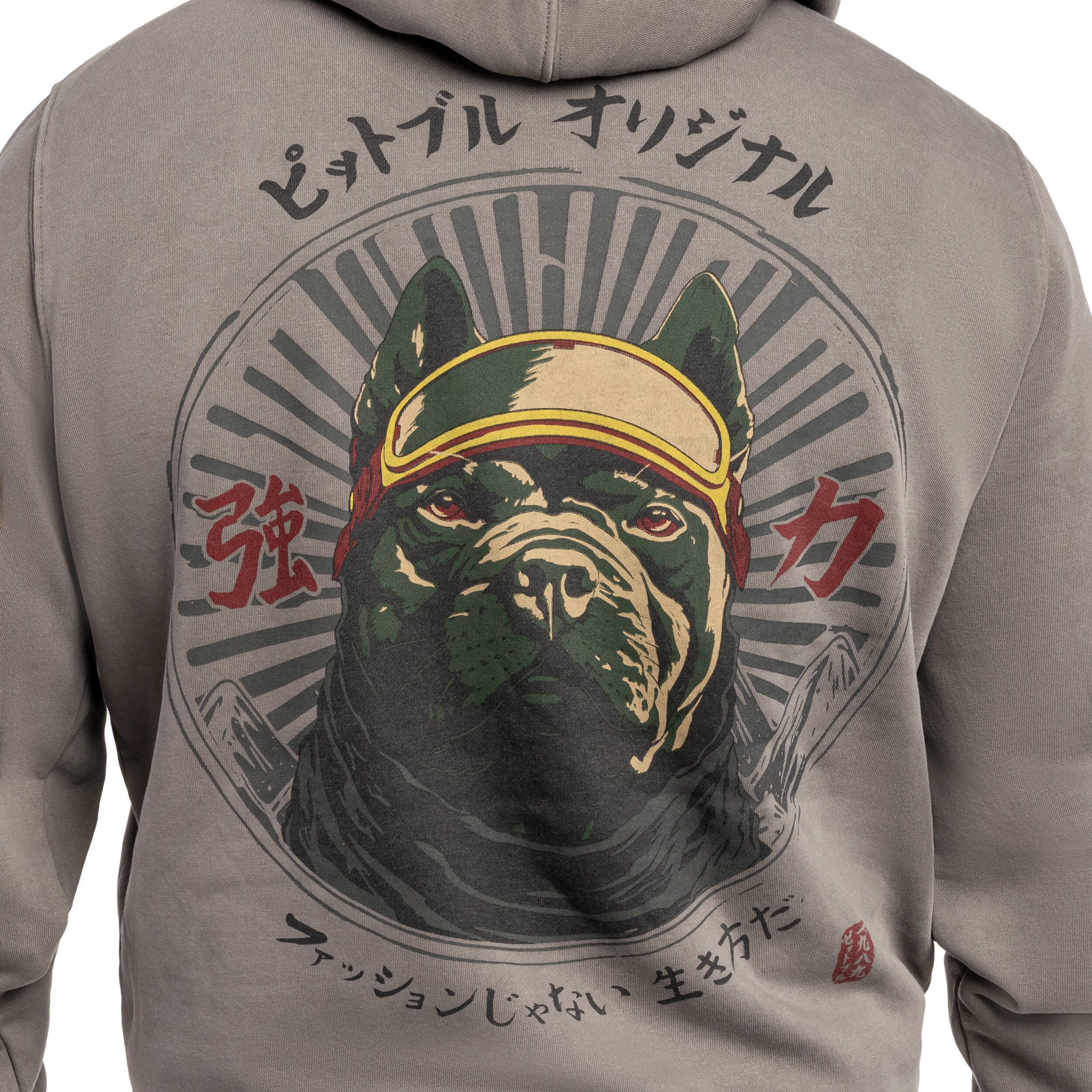 Pitbull Washed MT Fuji Hooded pulóver - Grey