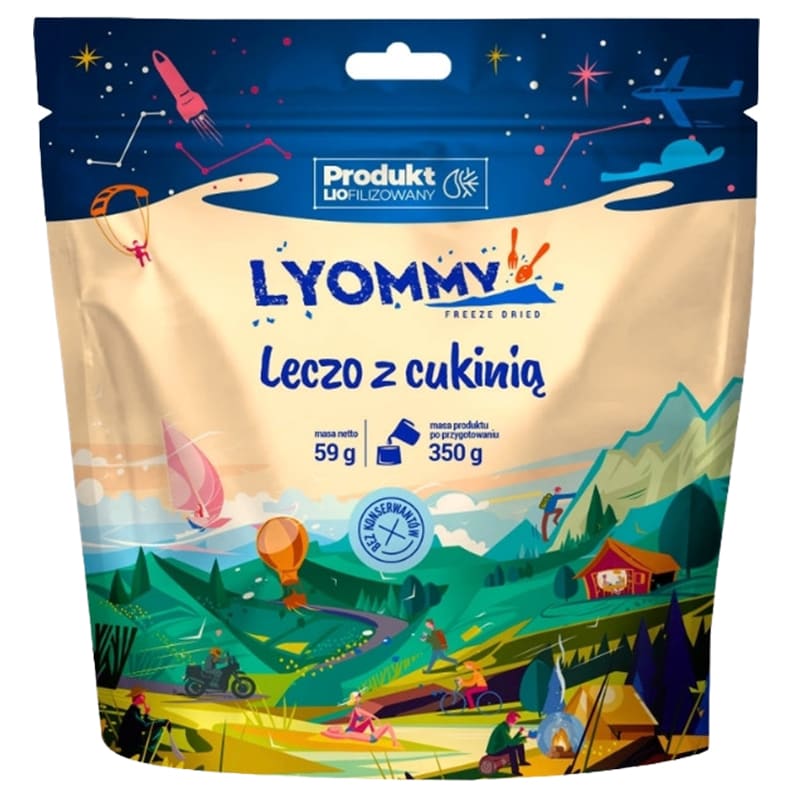 Lyommy fagyasztva szárított étel Cukkinis lecsó 59 g/267 kcal