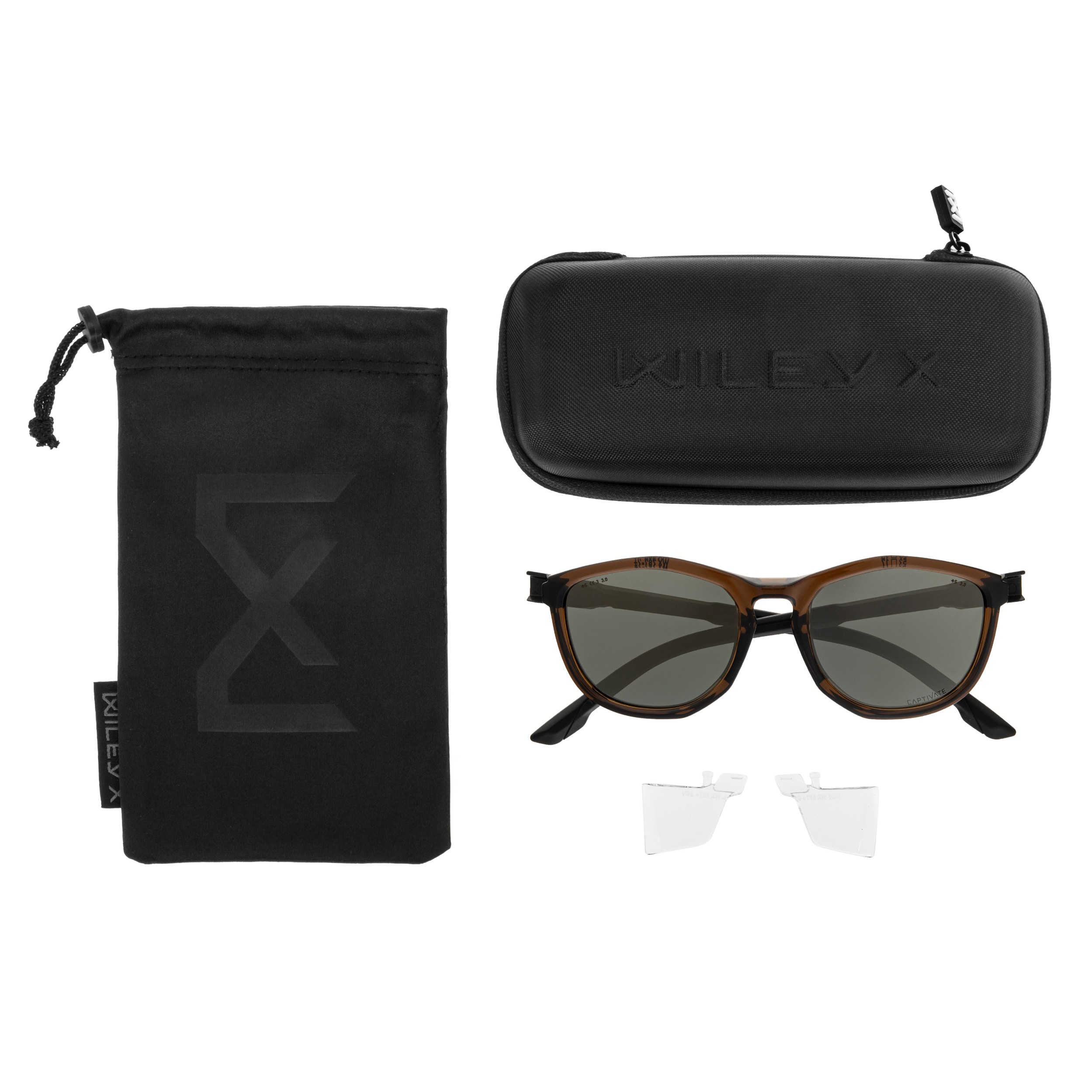 Wiley X Bravo szemüveg - Captive Polarized Tungsten/Crystal Tan