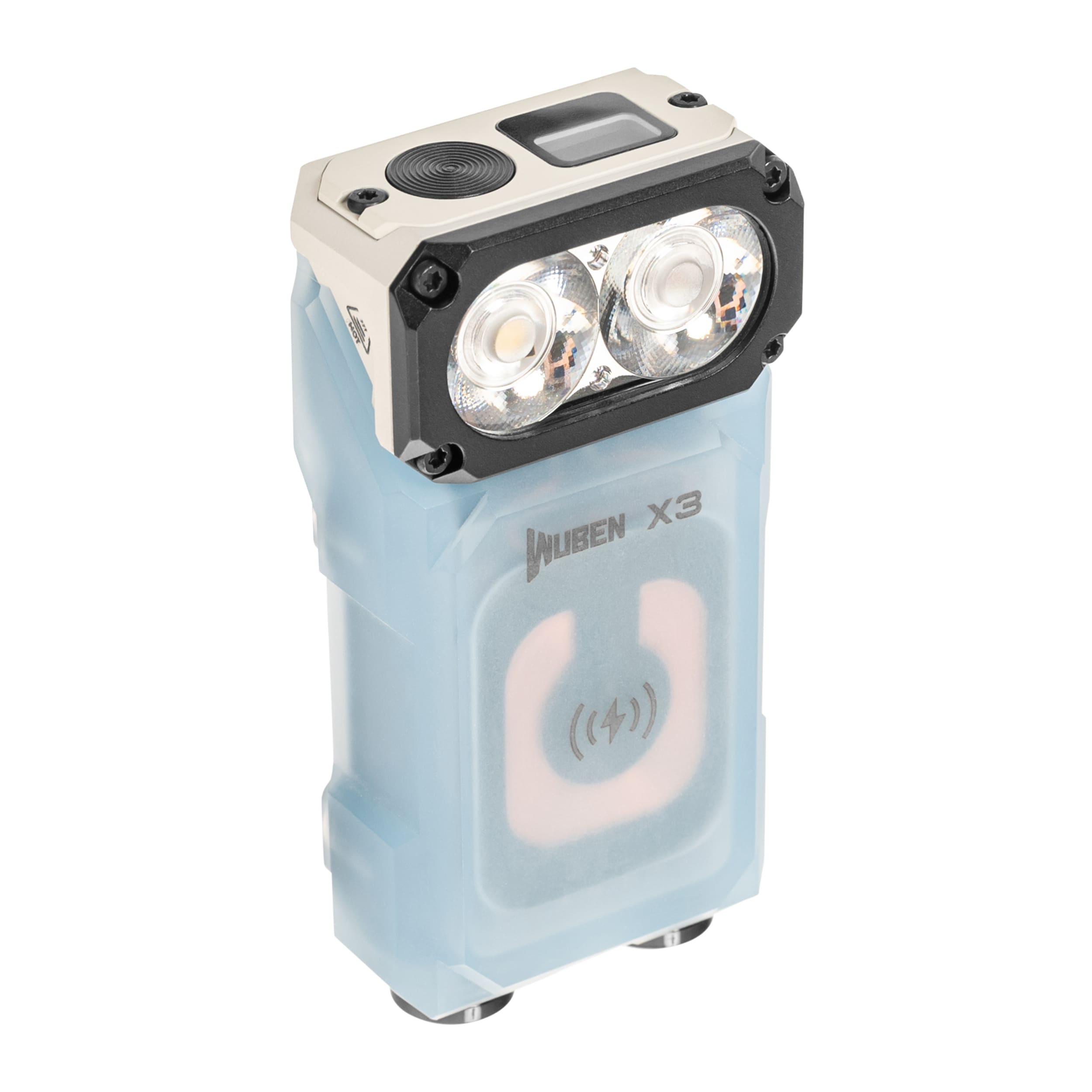 Wuben X3 Pro zseblámpa Blue + Aluminum Charging Box - 700 lumen