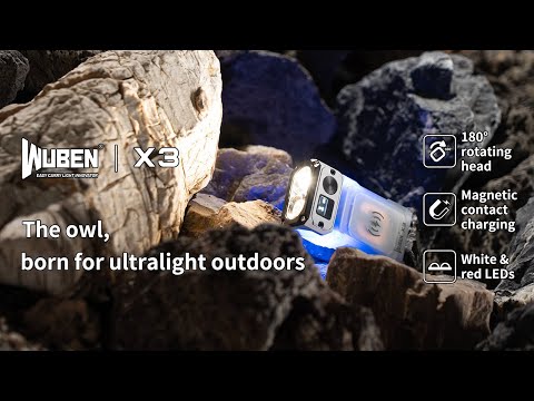 Wuben X3 Pro zseblámpa Green + Aluminum Charging Box - 700 lumen
