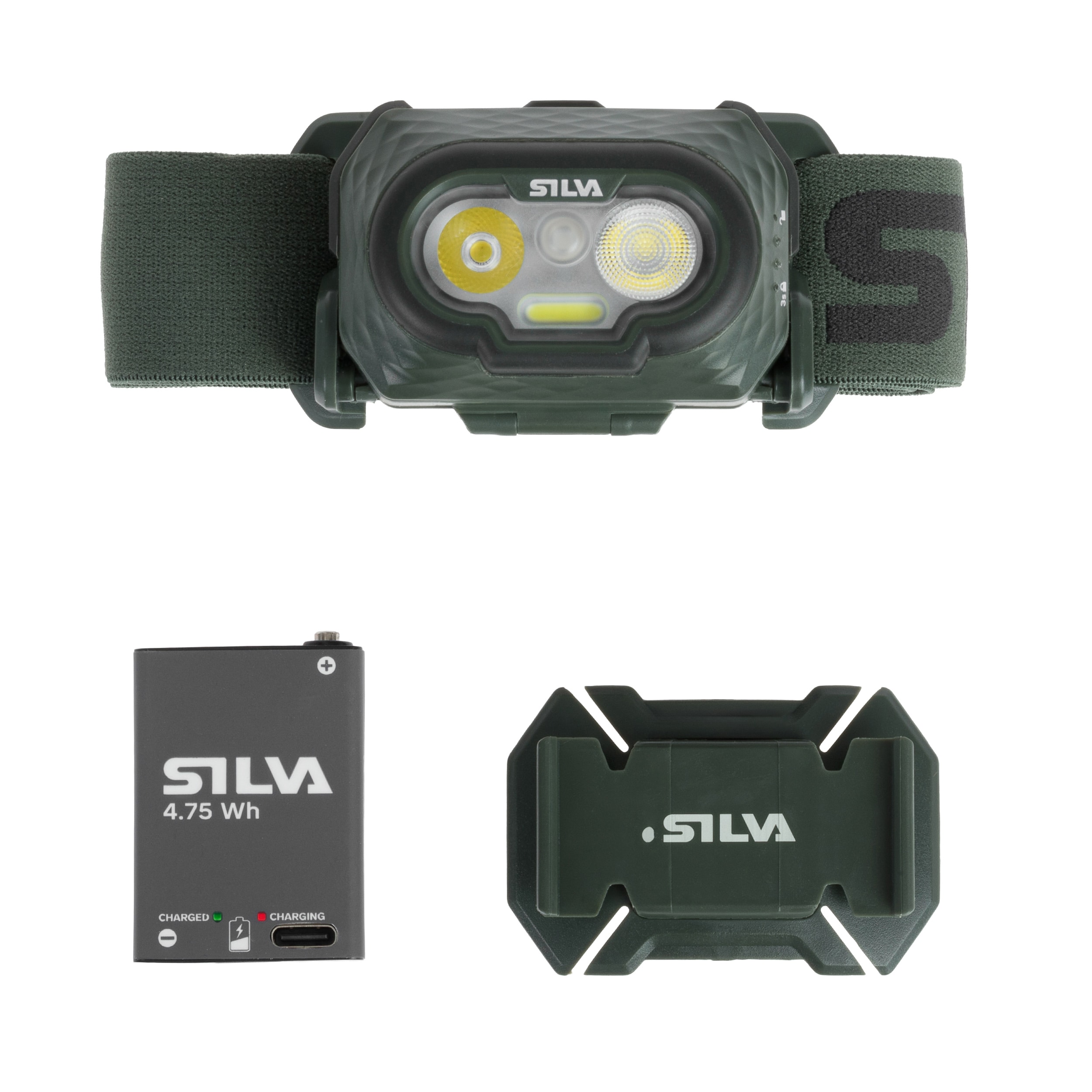 Silva Discover Hybrid Green fejlámpa - 500 lumen