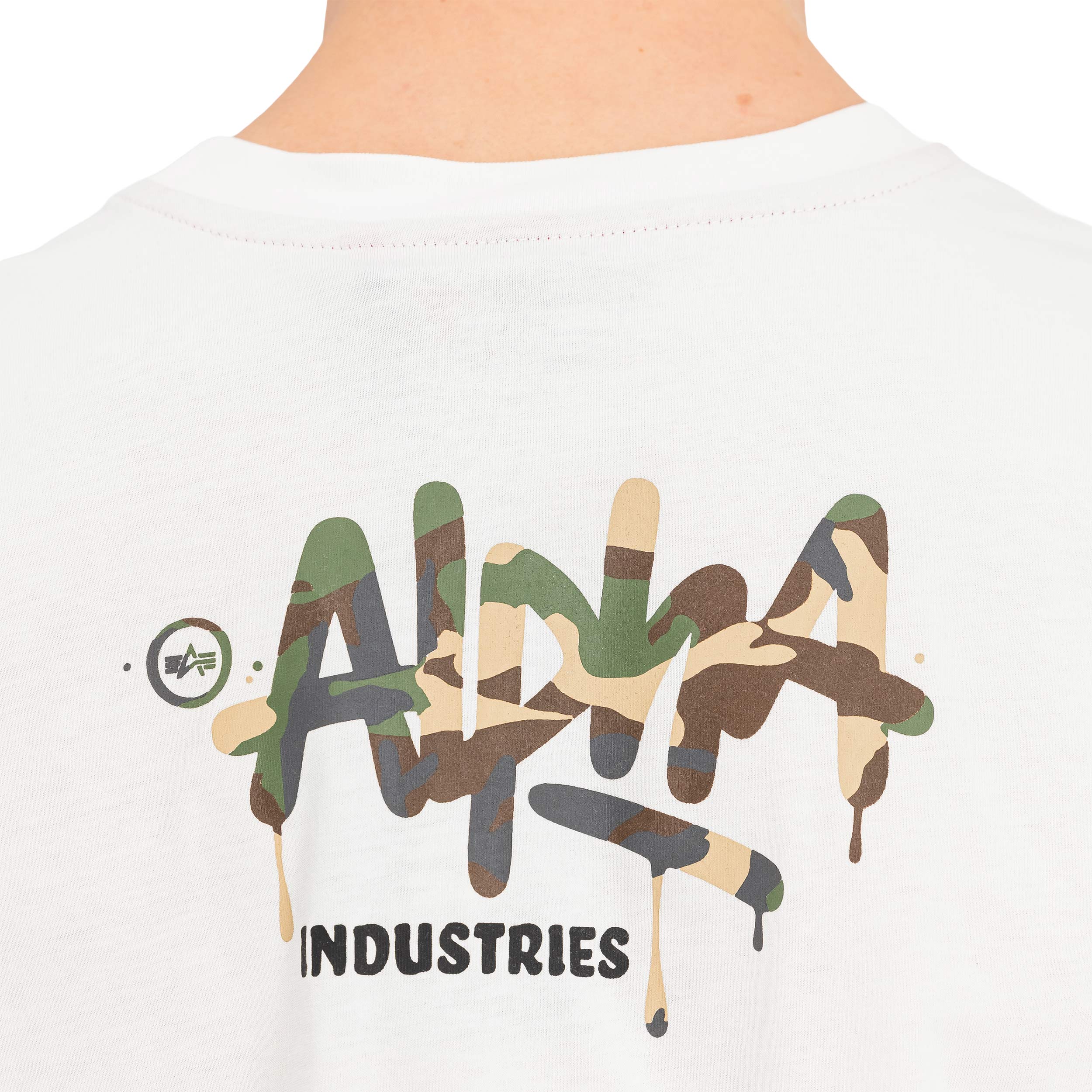 Alpha Industries Signature Camo T-shirt póló - White