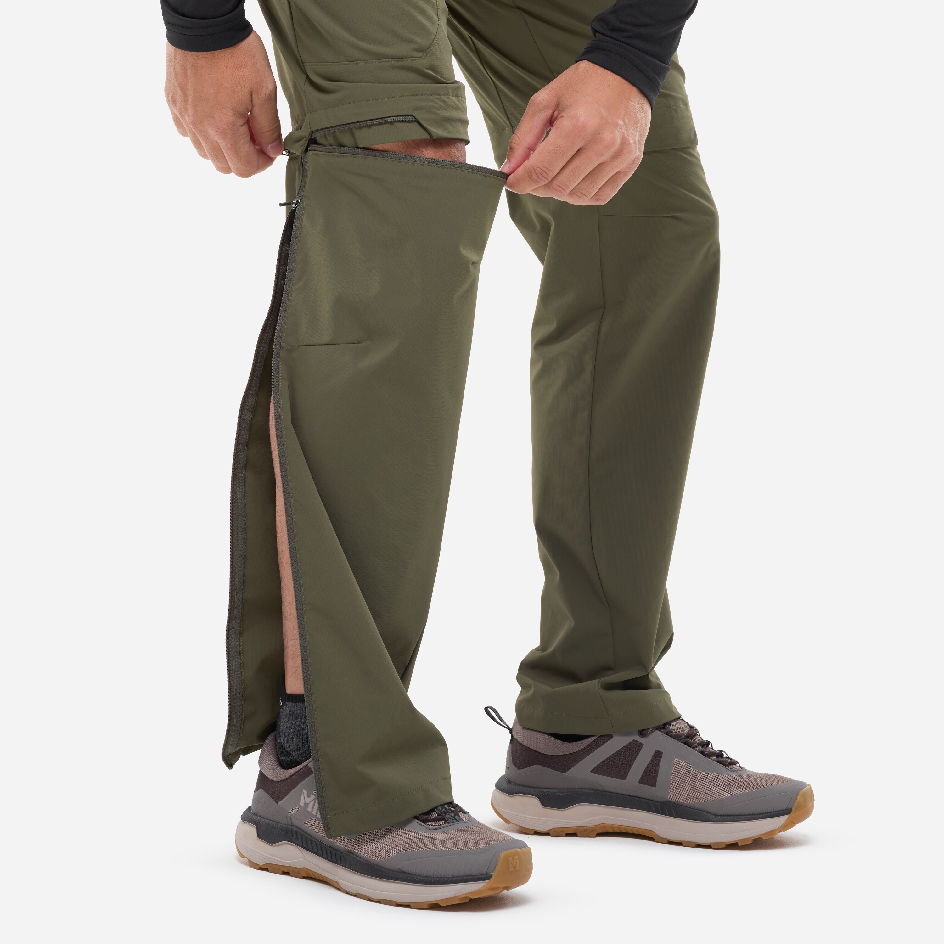 Millet Ubic Stretch Zip Off nadrág - Khaki