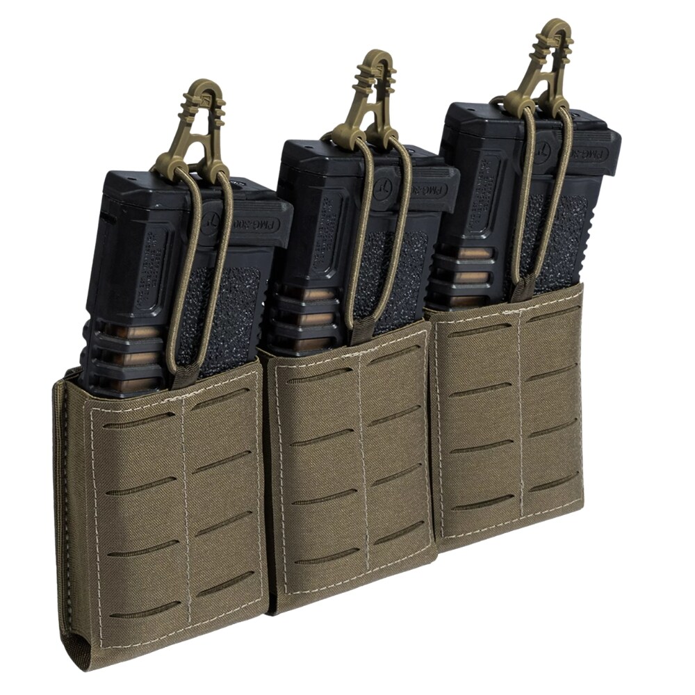 Lindnerhof Rifle Magazine Pouch AR15 Triple MX416-3 háromrészes tároló puskába való tölténytárhoz - Stone Grey