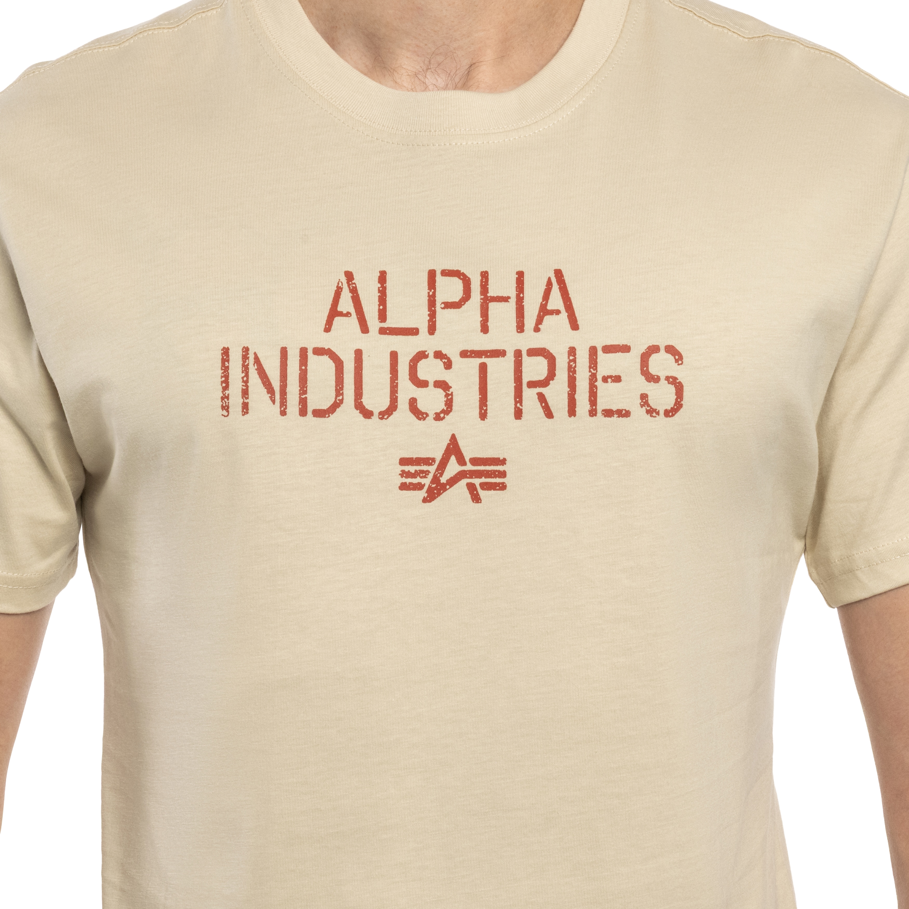 Alpha Industries Target Backprint T-shirt póló - Vintage White