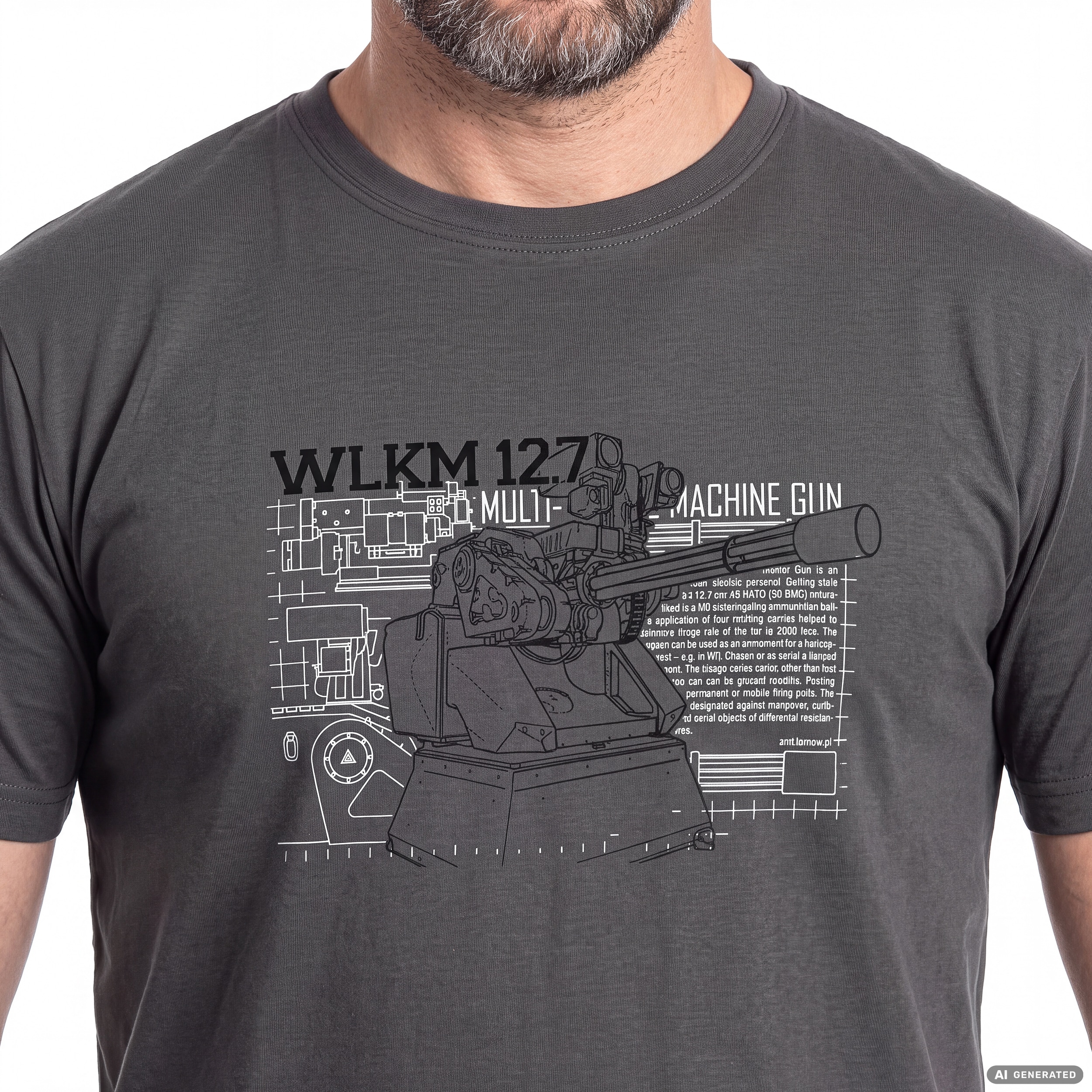 WLKM póló 12,7 x 99 mm - Grey