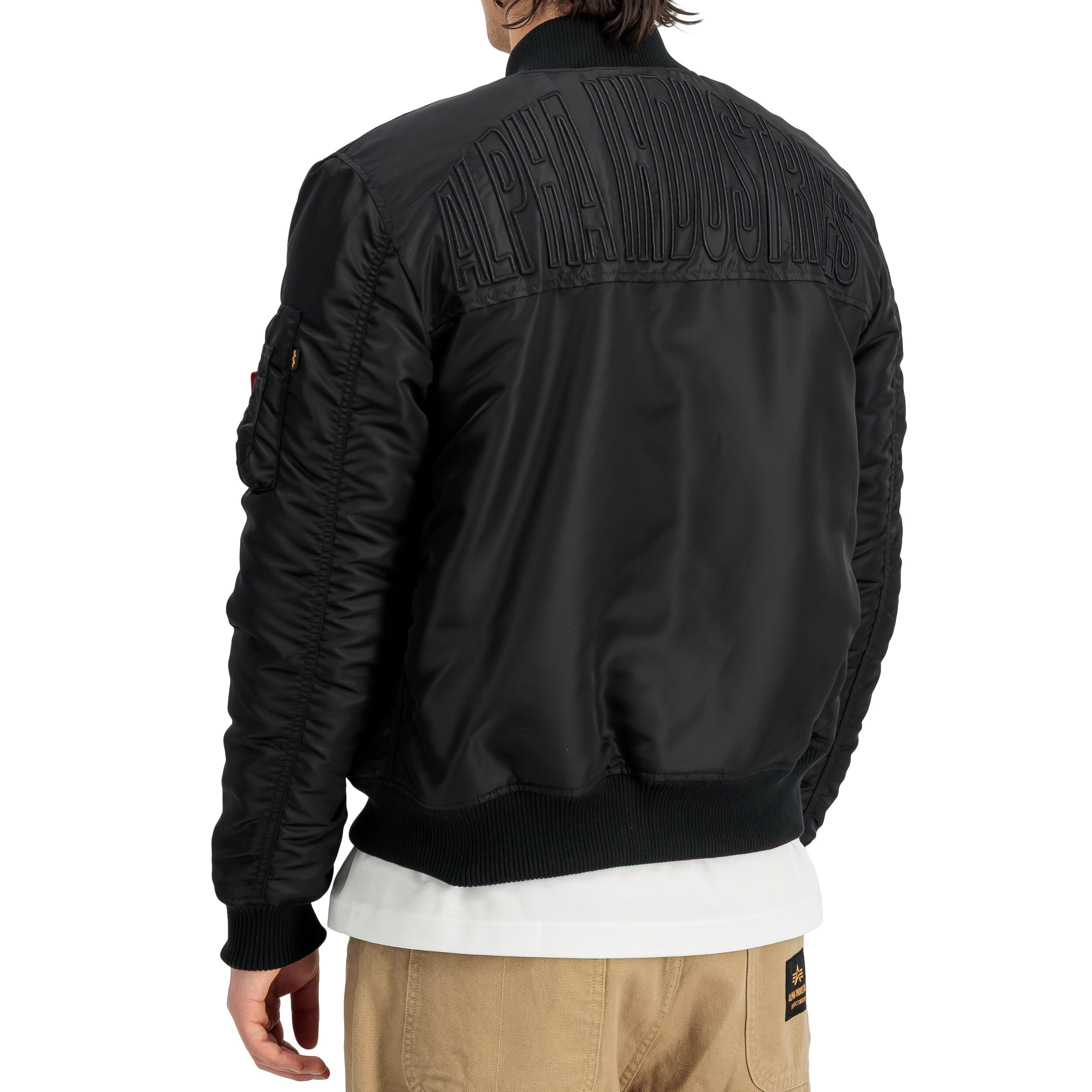 Alpha Industries MA-1 VF Fitted Embroidery Back kabát - Black