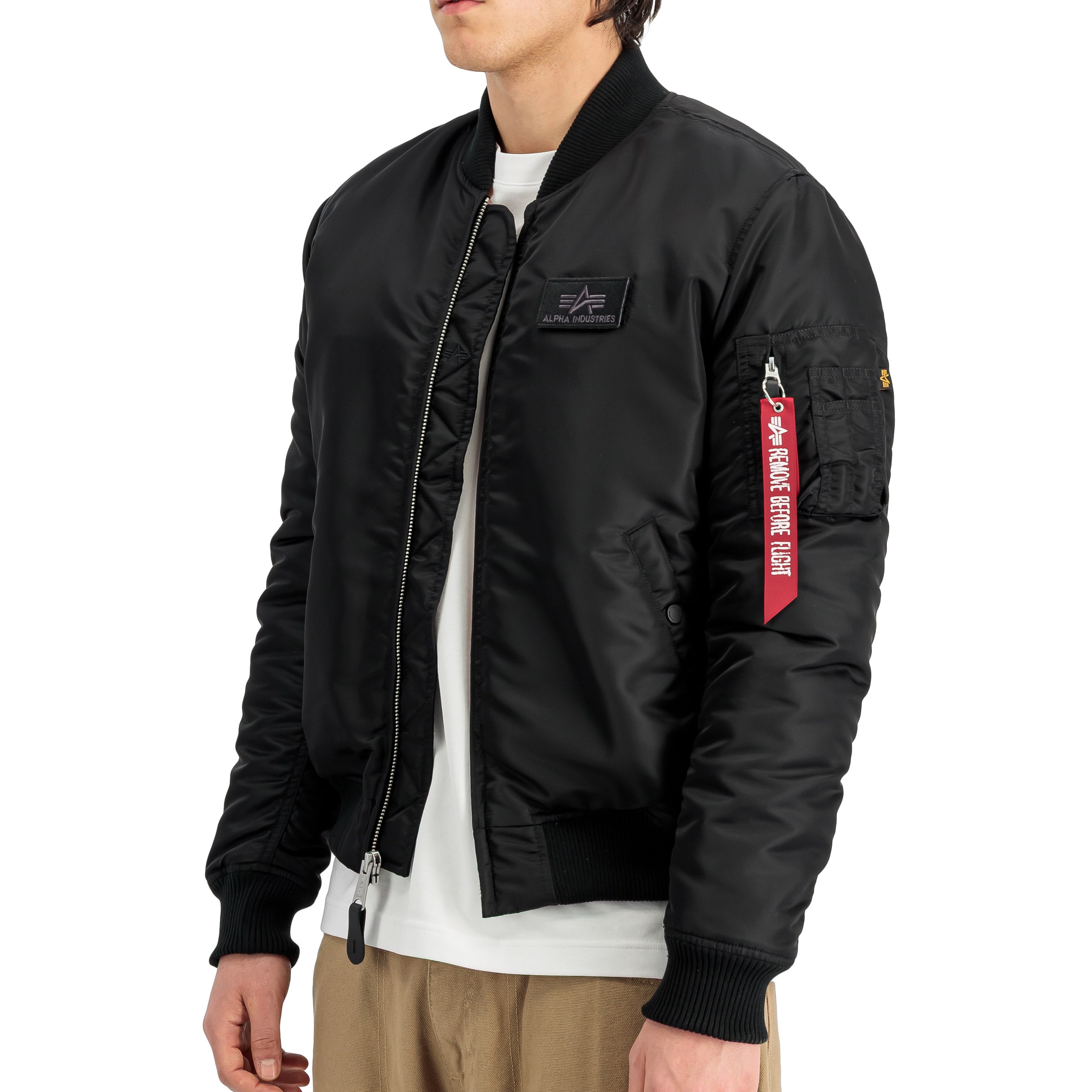 Alpha Industries MA-1 VF Fitted Embroidery Back kabát - Black