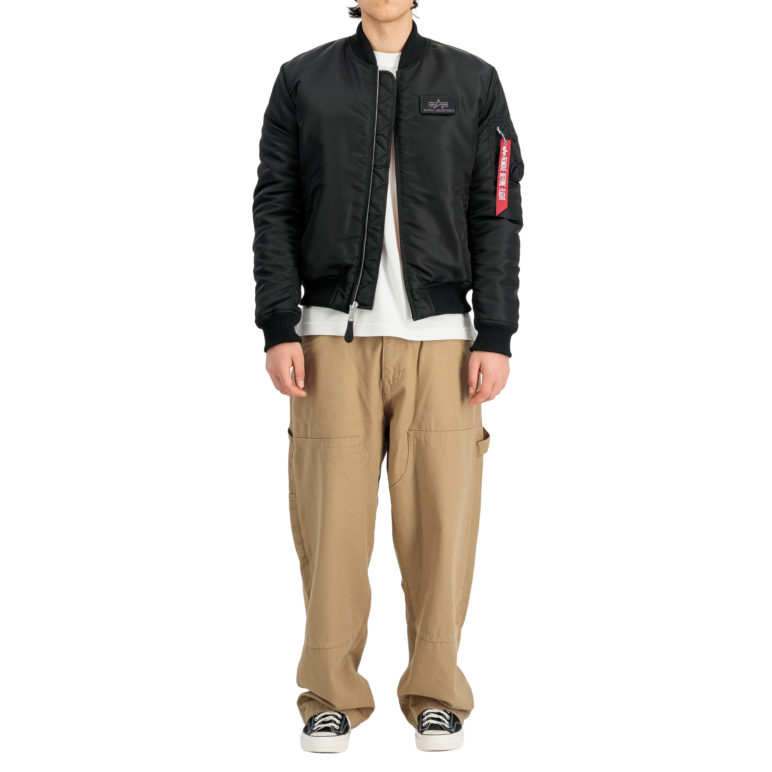 Alpha Industries MA-1 VF Fitted Embroidery Back kabát - Black