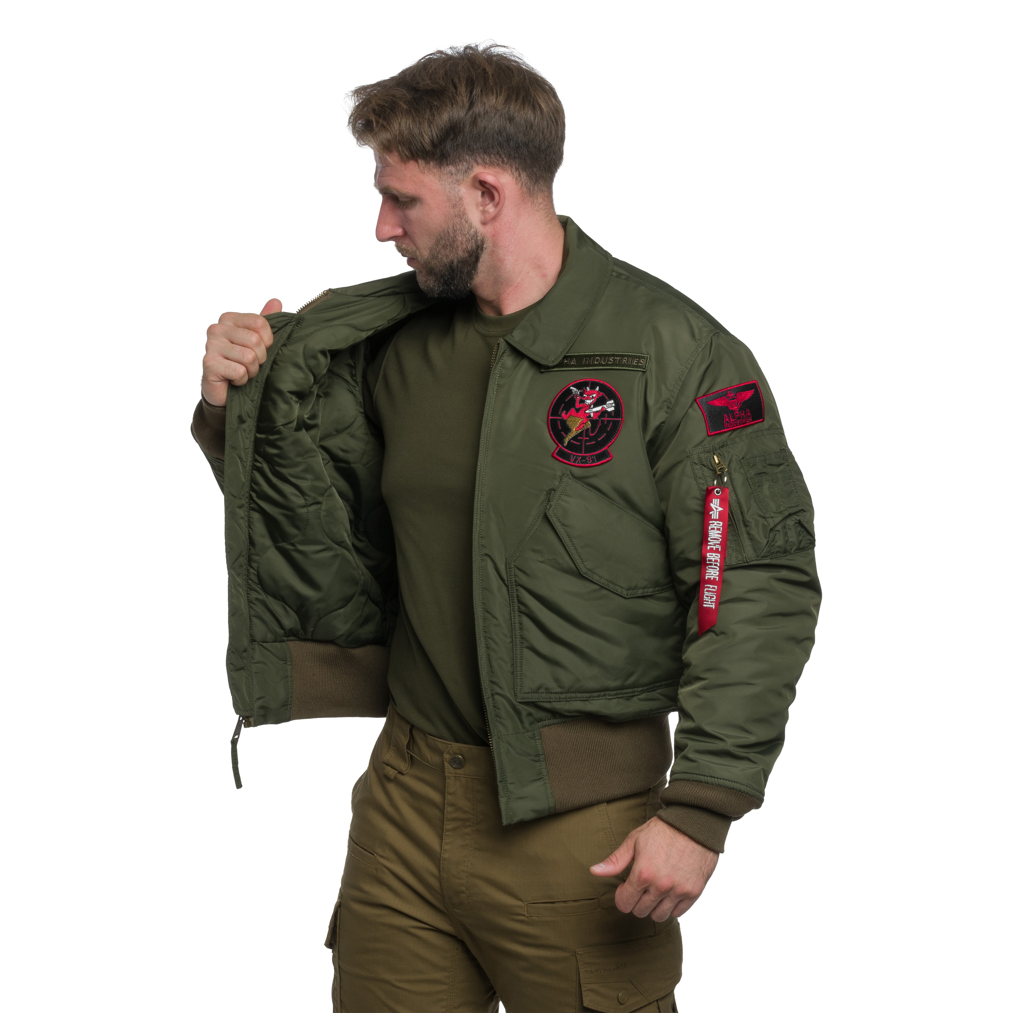 Alpha Industries CWU 45P Devils Brigade kabát - Dark Olive