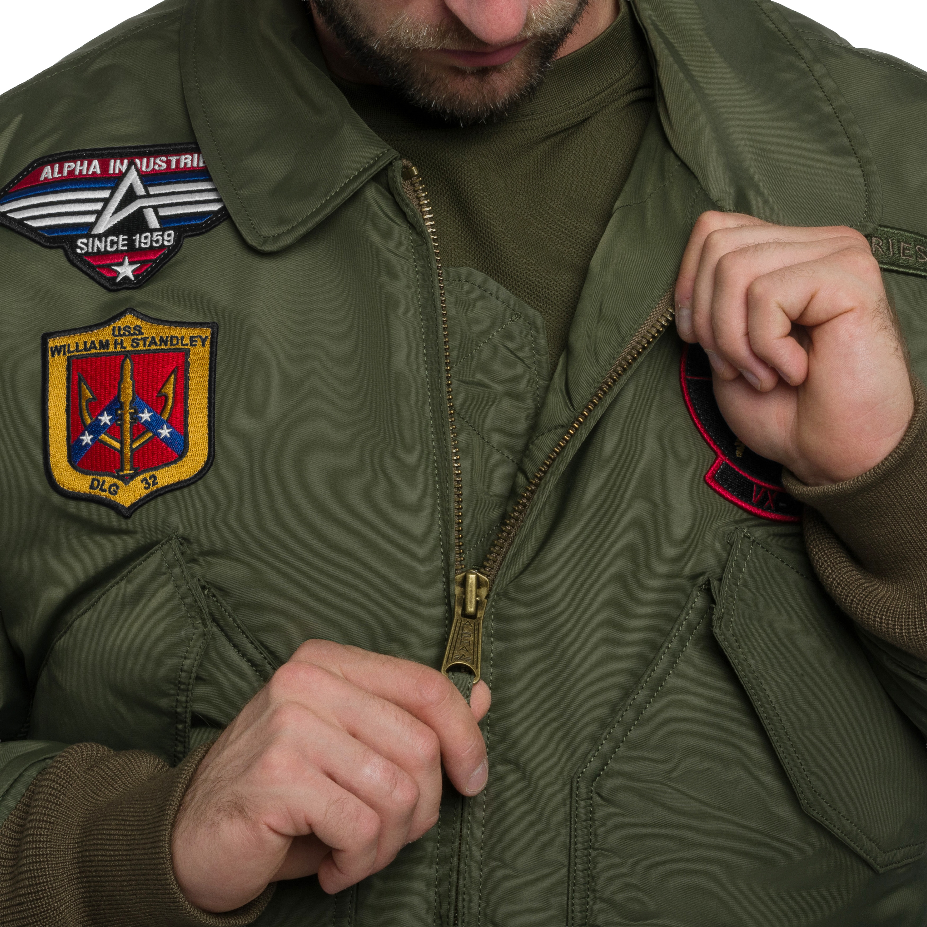 Alpha Industries CWU 45P Devils Brigade kabát - Dark Olive