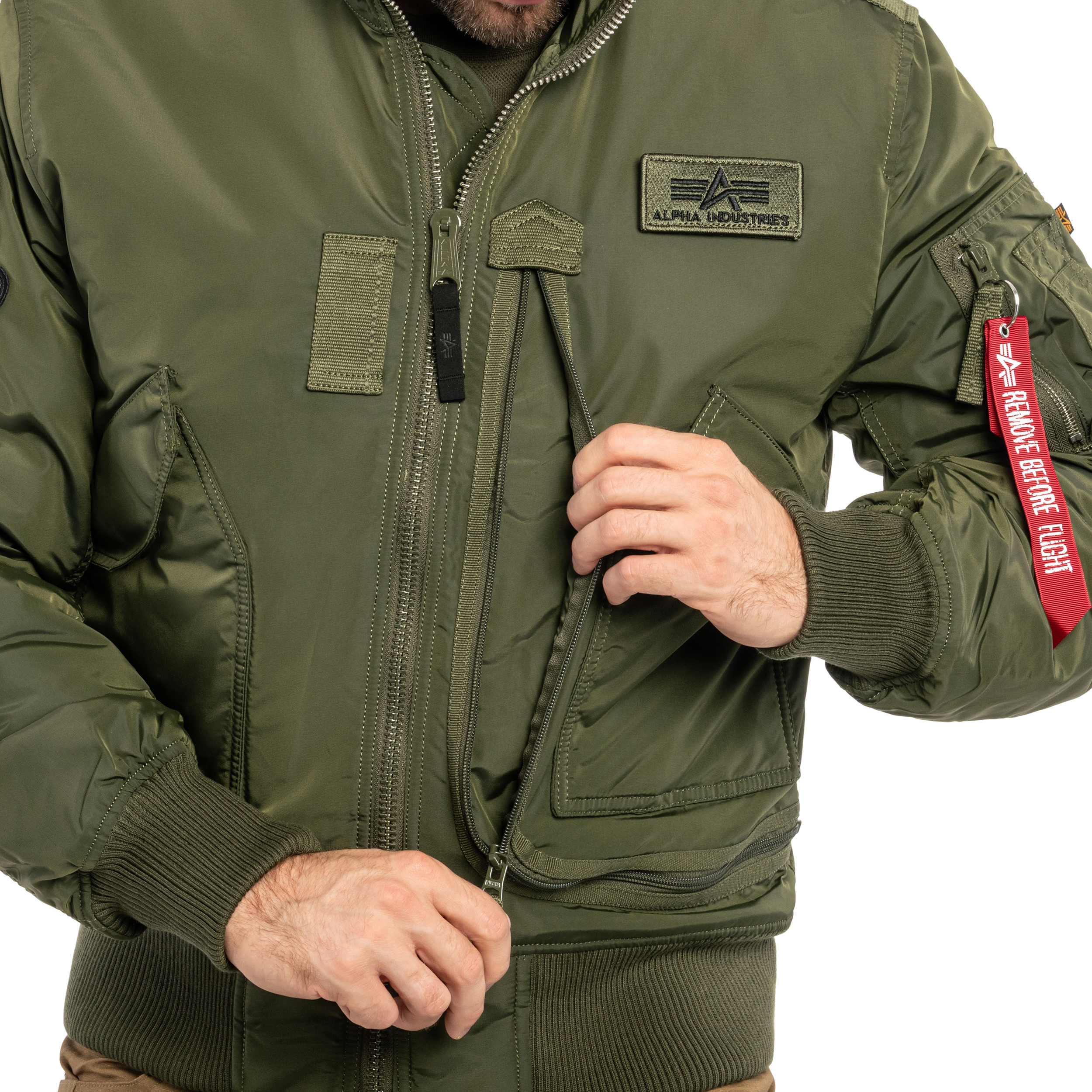 Alpha Industries Engine kabát - Dark Green