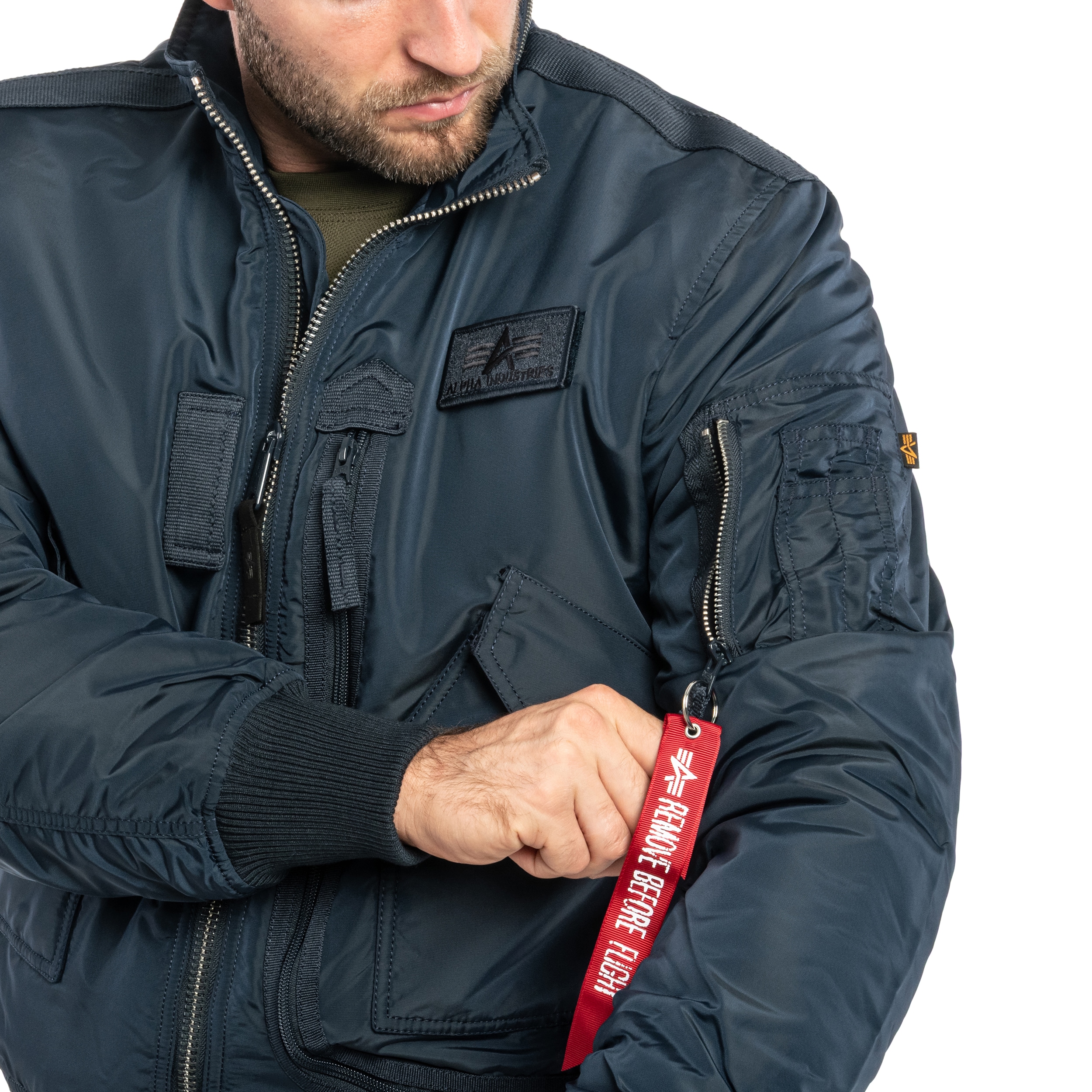 Alpha Industries Engine kabát - Replica Blue