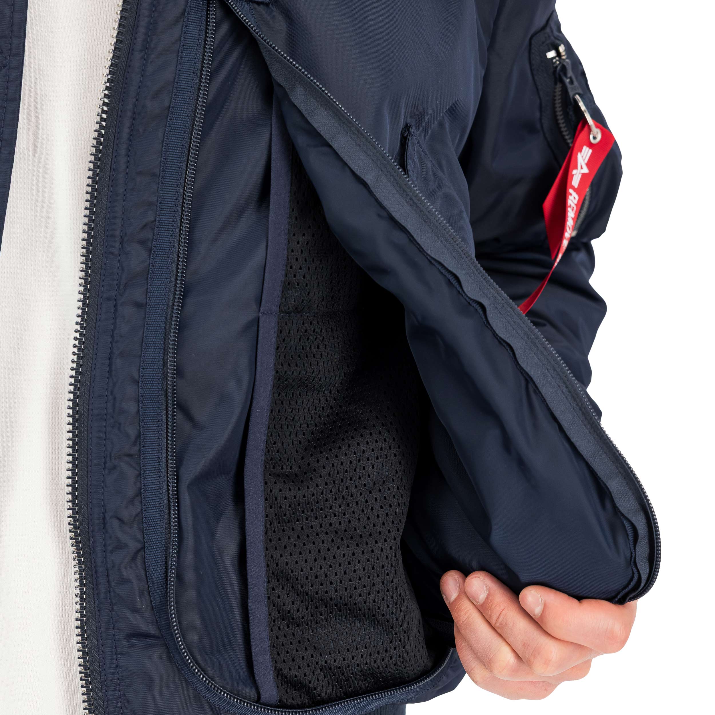 Alpha Industries Engine kabát - Replica Blue