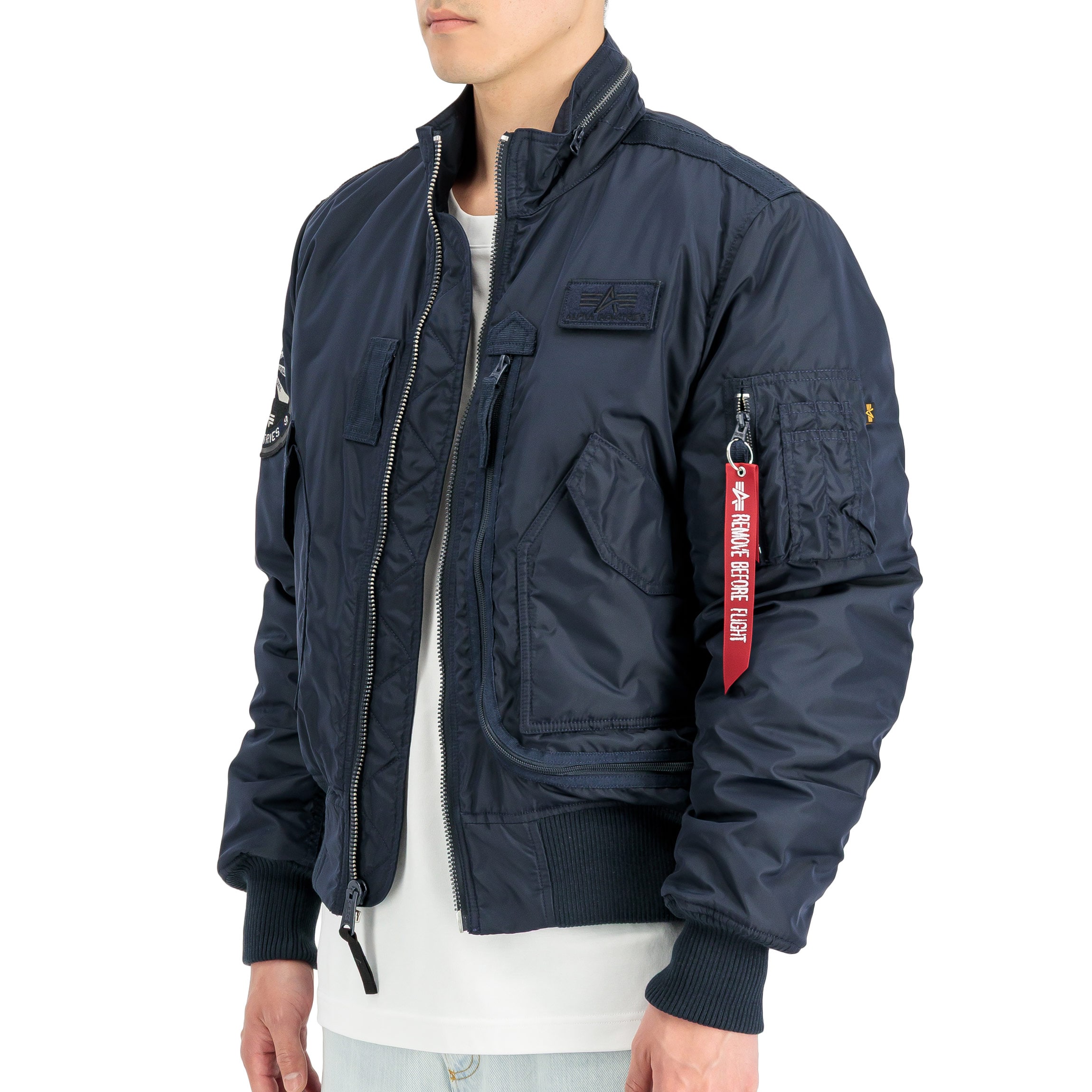 Alpha Industries Engine kabát - Replica Blue