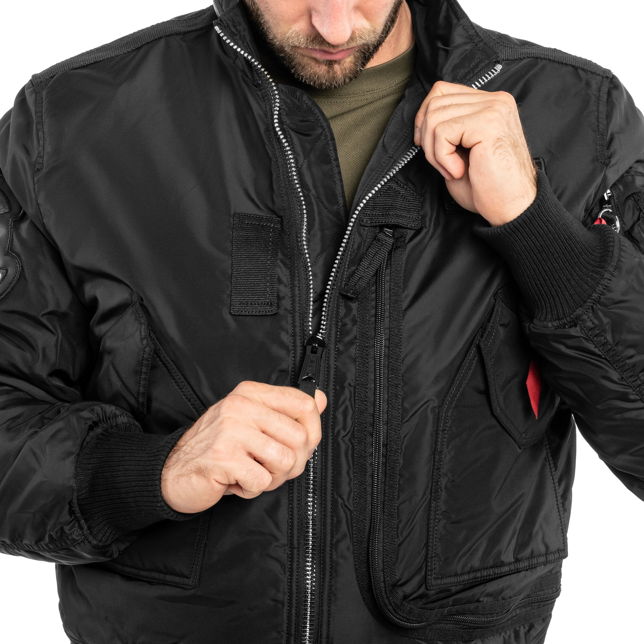 Alpha Industries Engine kabát - Black