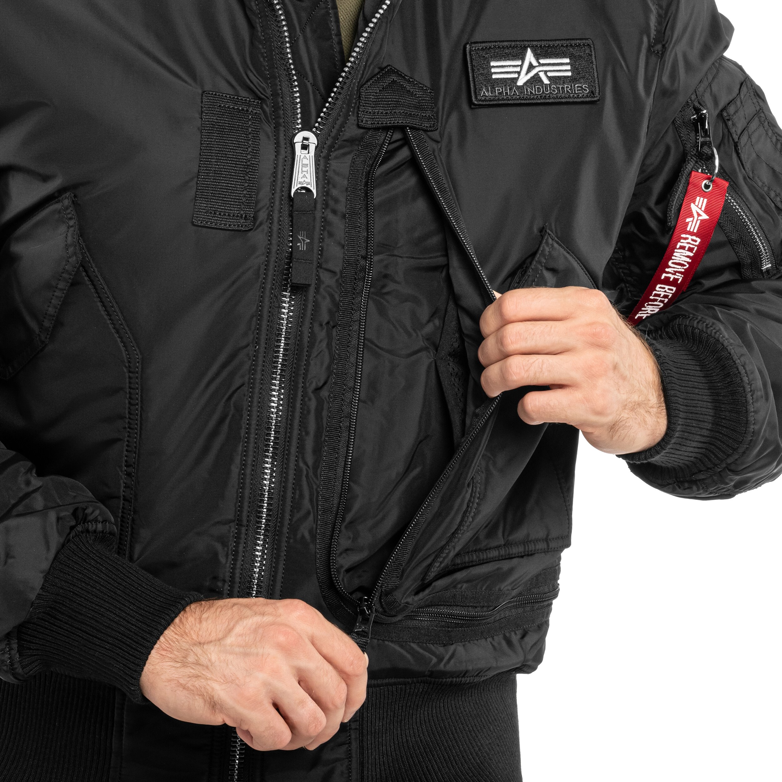 Alpha Industries Engine kabát - Black