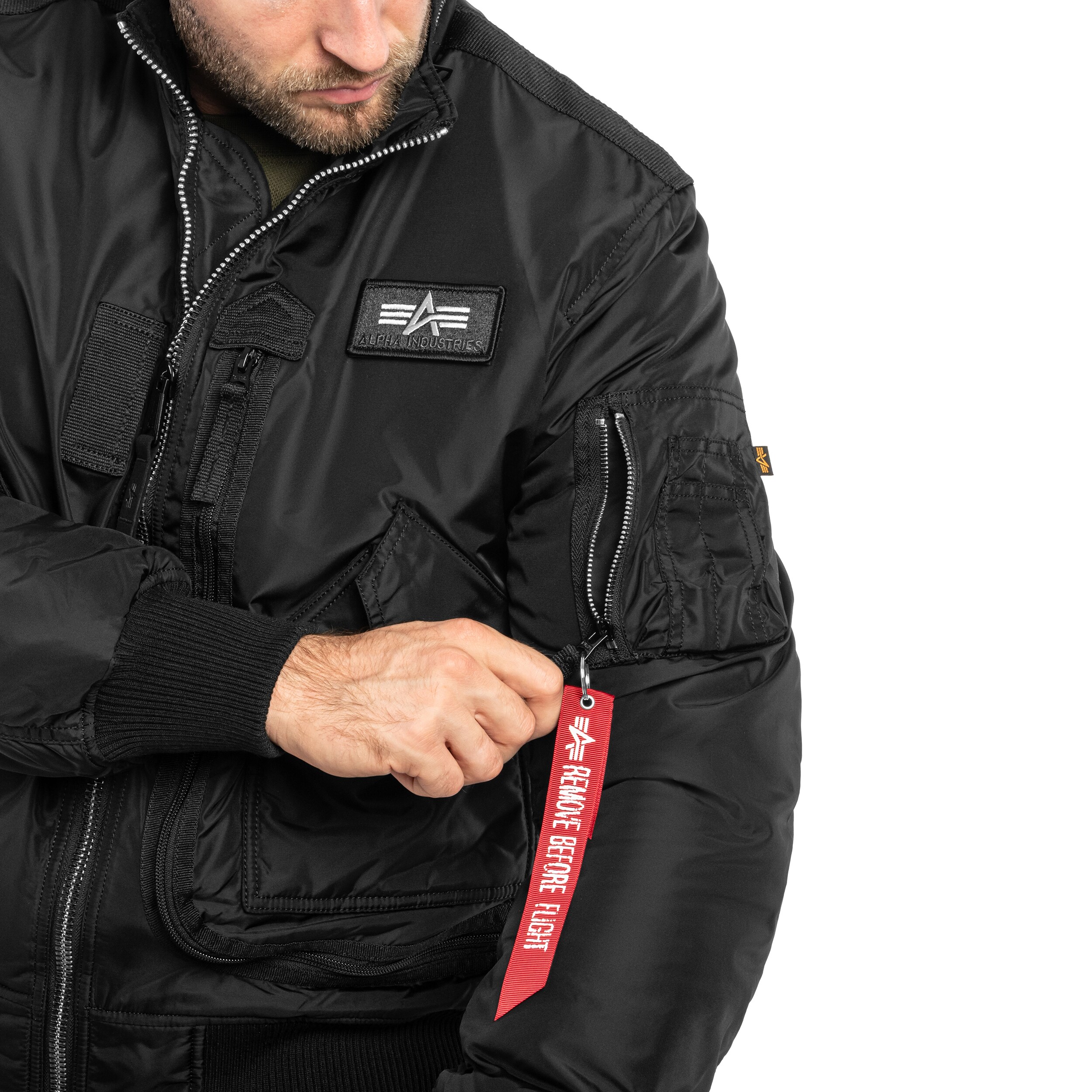 Alpha Industries Engine kabát - Black